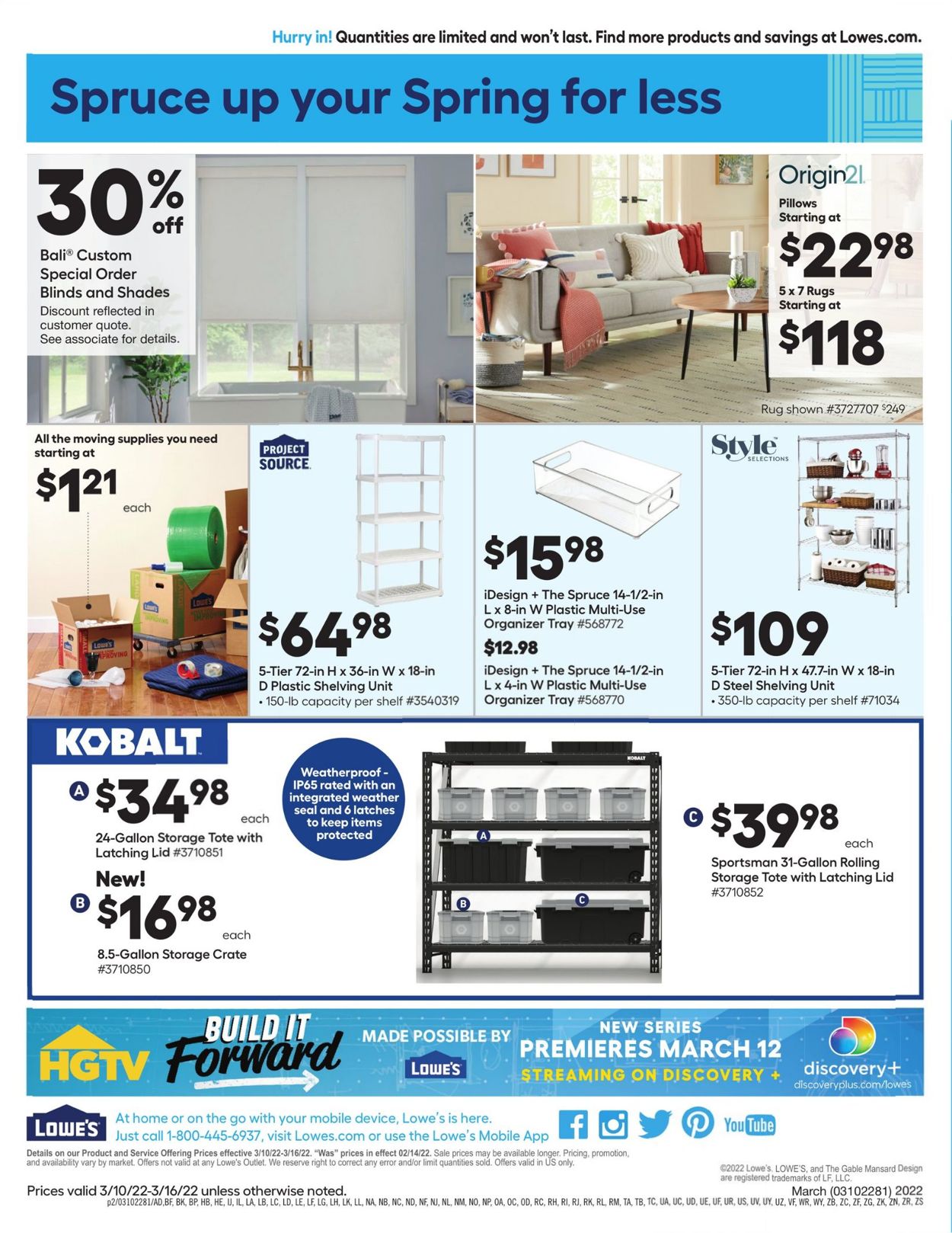 Catalogue Lowe's from 03/10/2022
