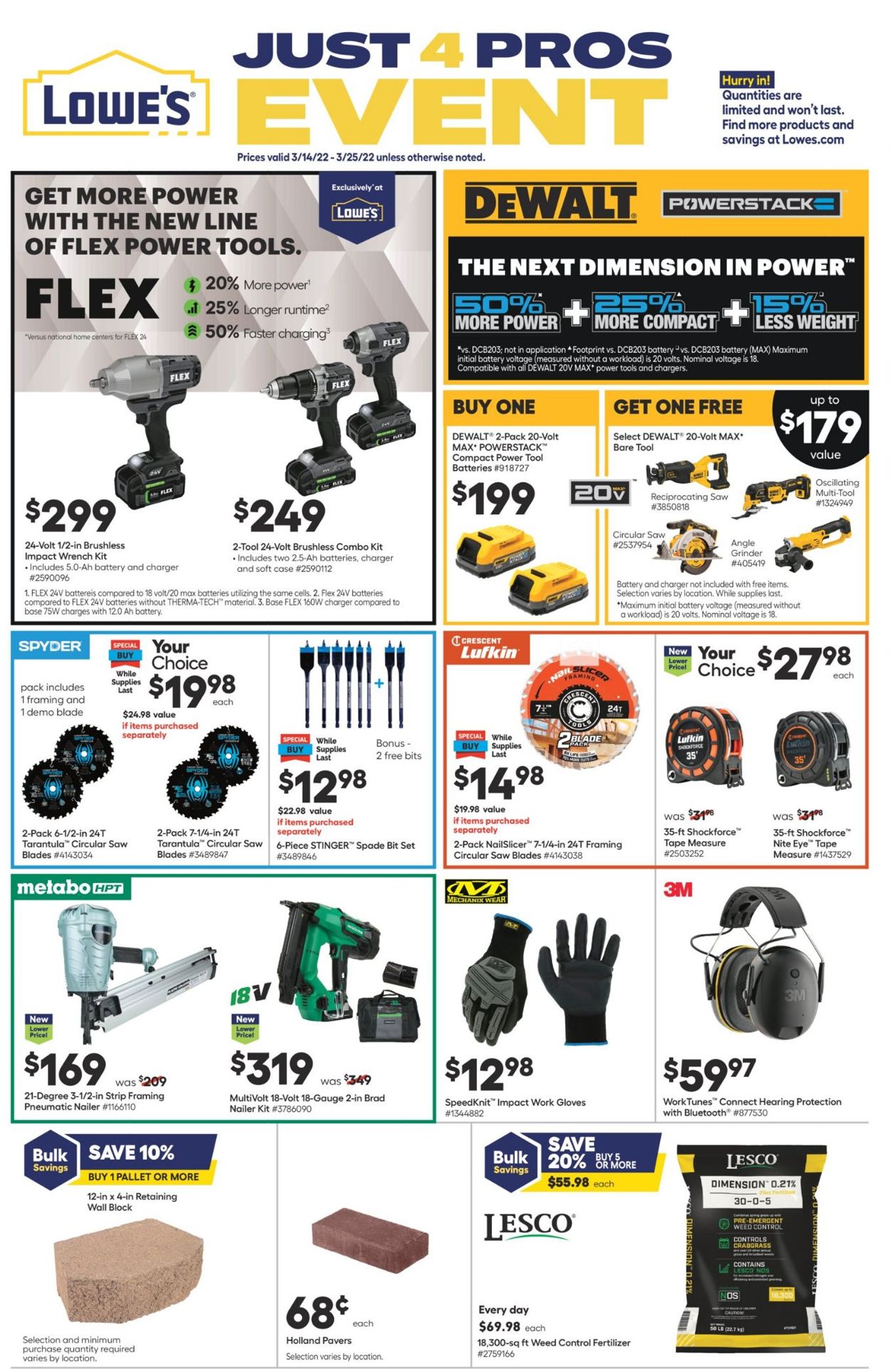 Catalogue Lowe's from 03/14/2022