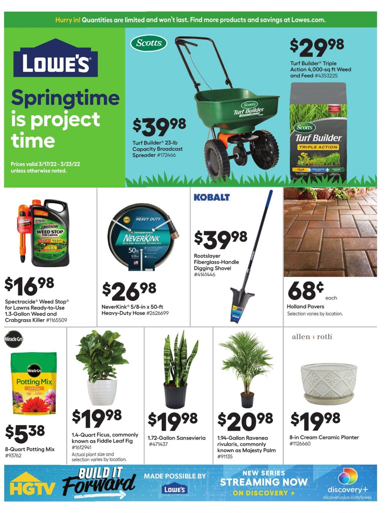 Catalogue Lowe's from 03/17/2022