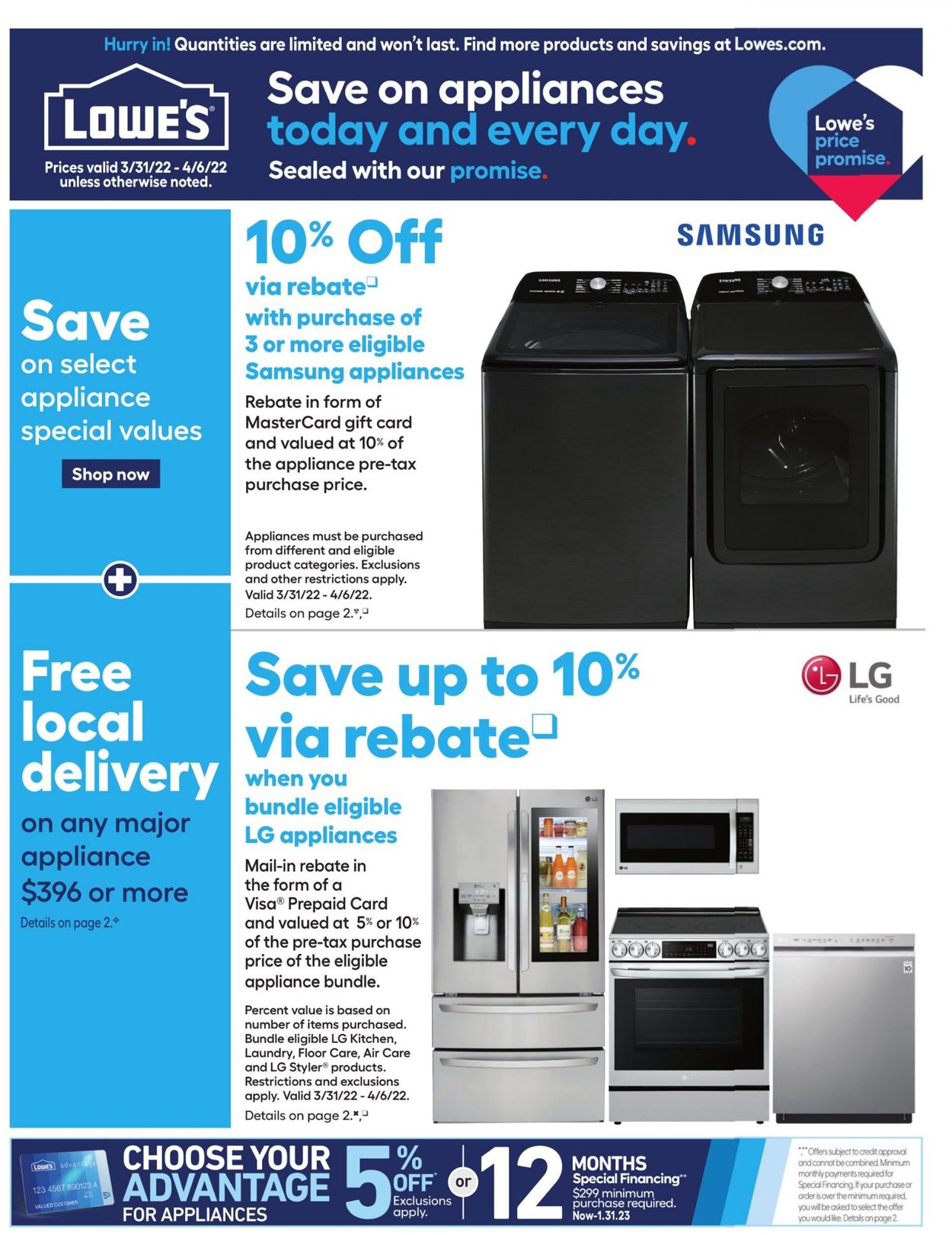 Catalogue Lowe's from 03/31/2022