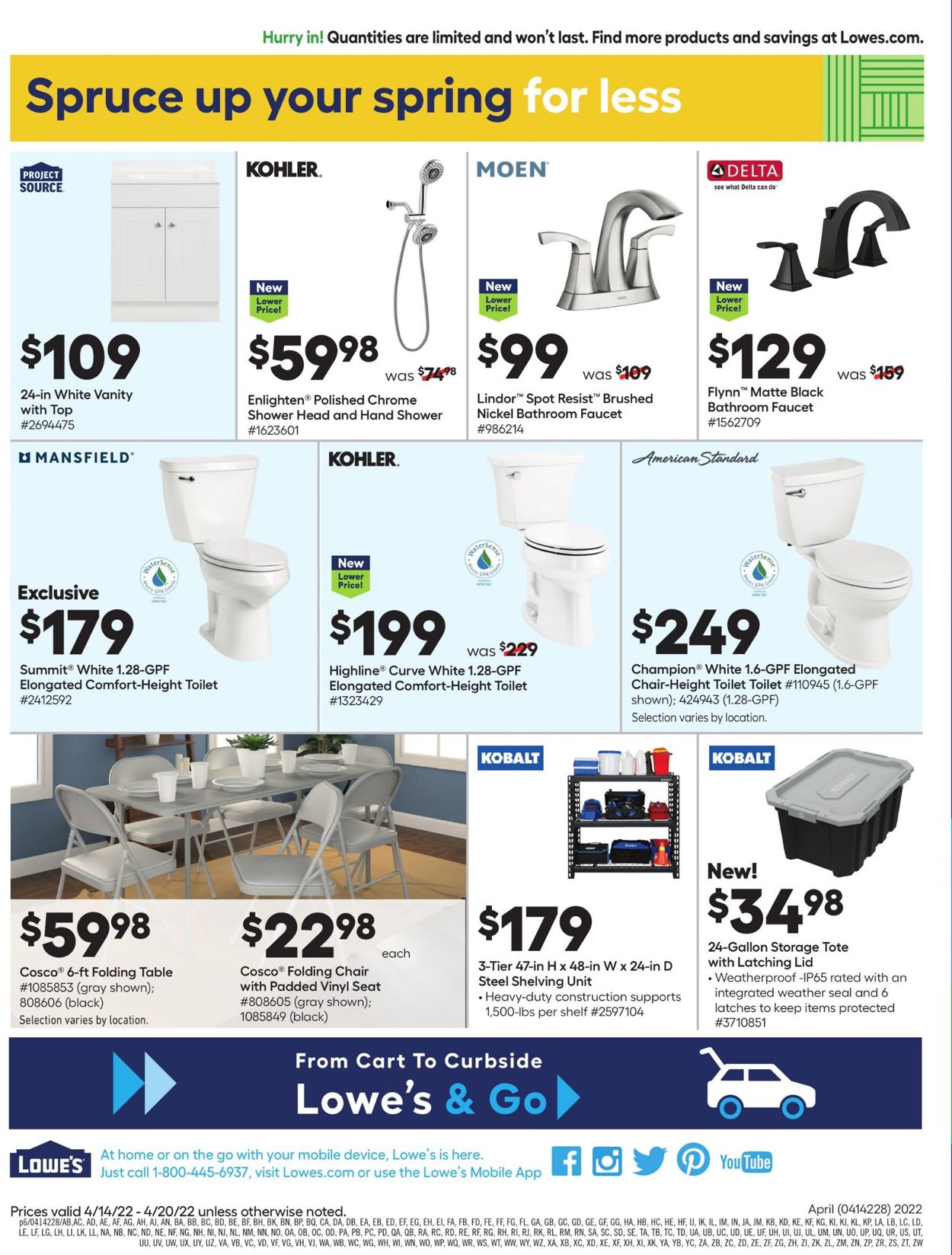 Catalogue Lowe's from 04/14/2022