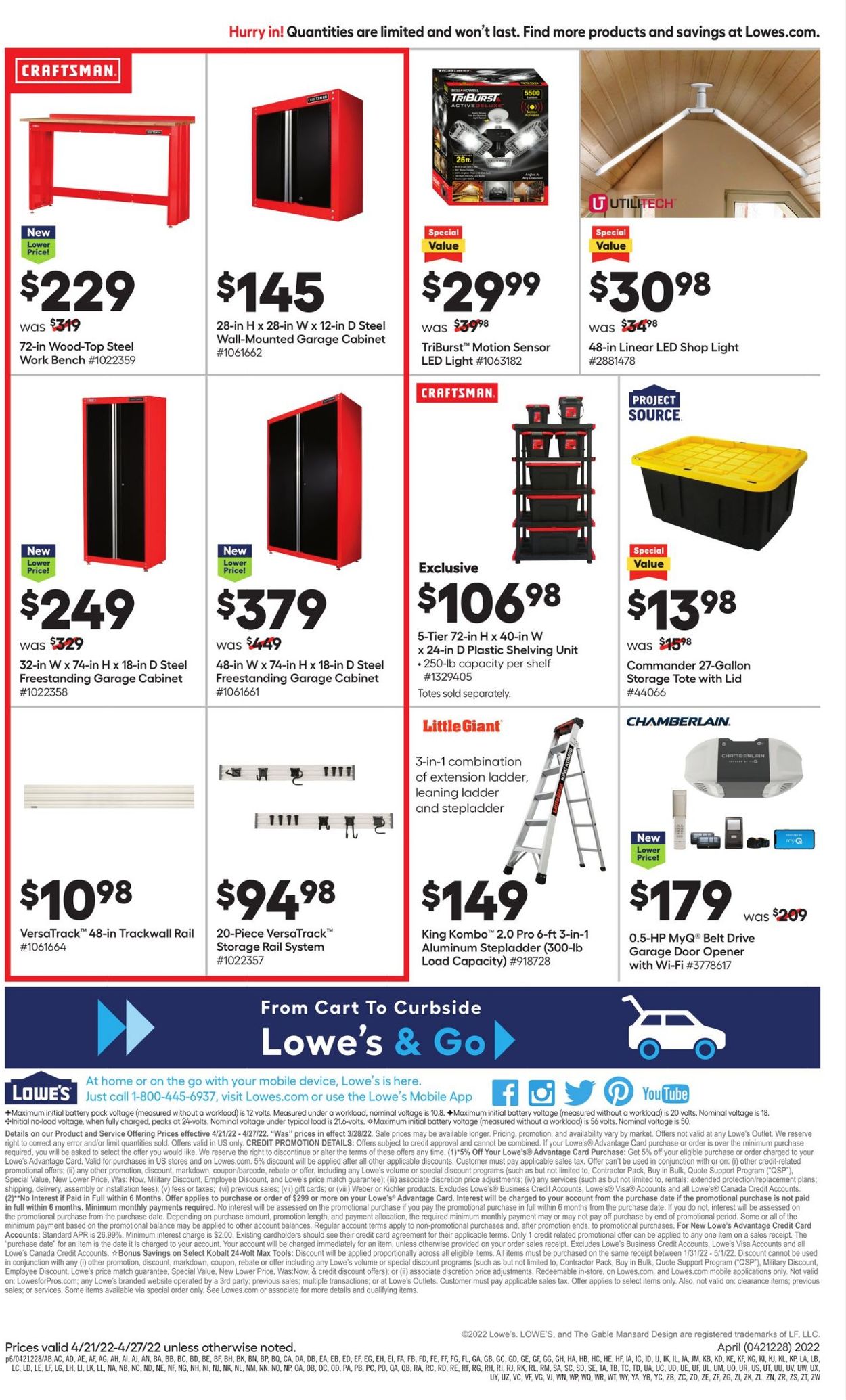 Catalogue Lowe's from 04/21/2022
