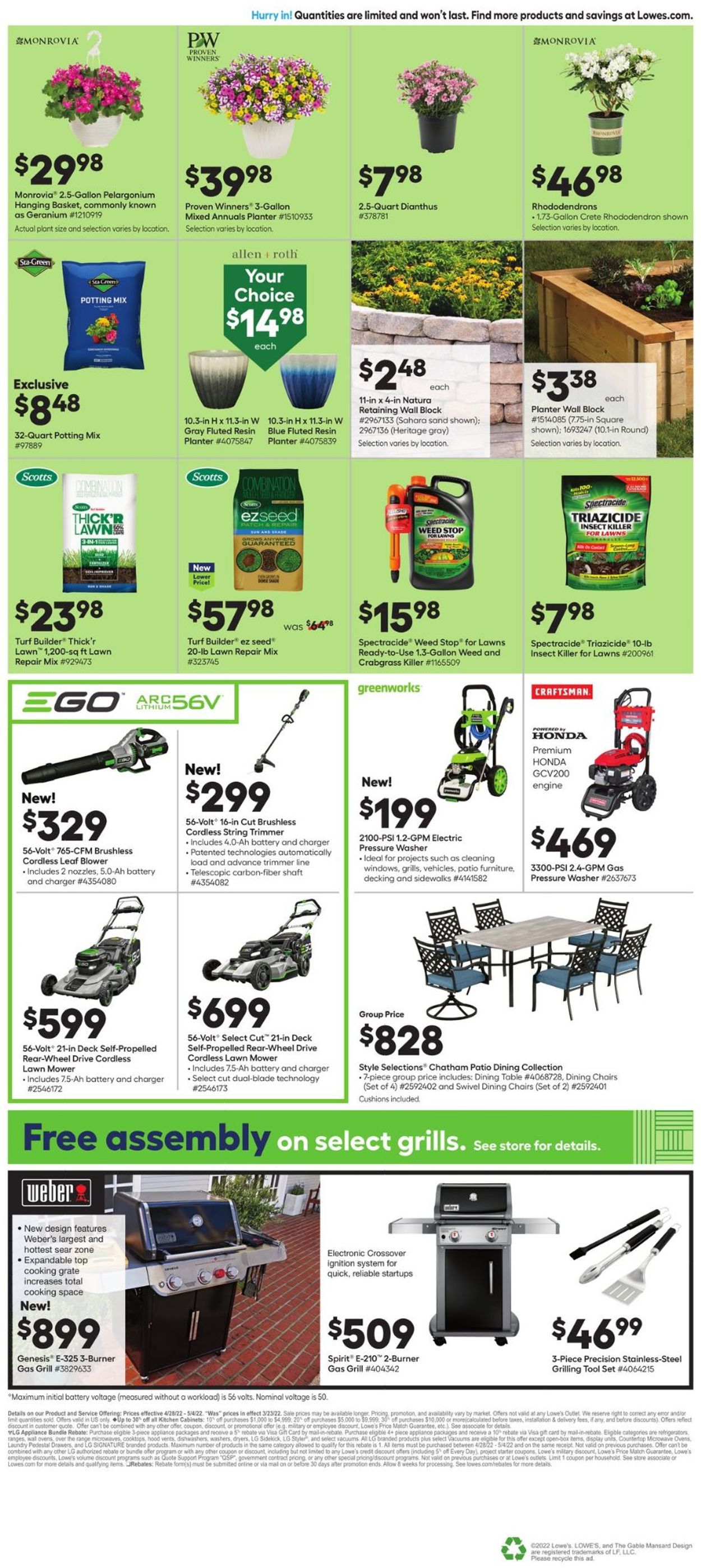 Catalogue Lowe's from 04/28/2022