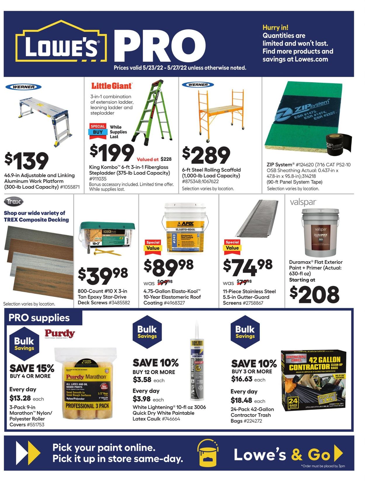 Catalogue Lowe's from 05/23/2022