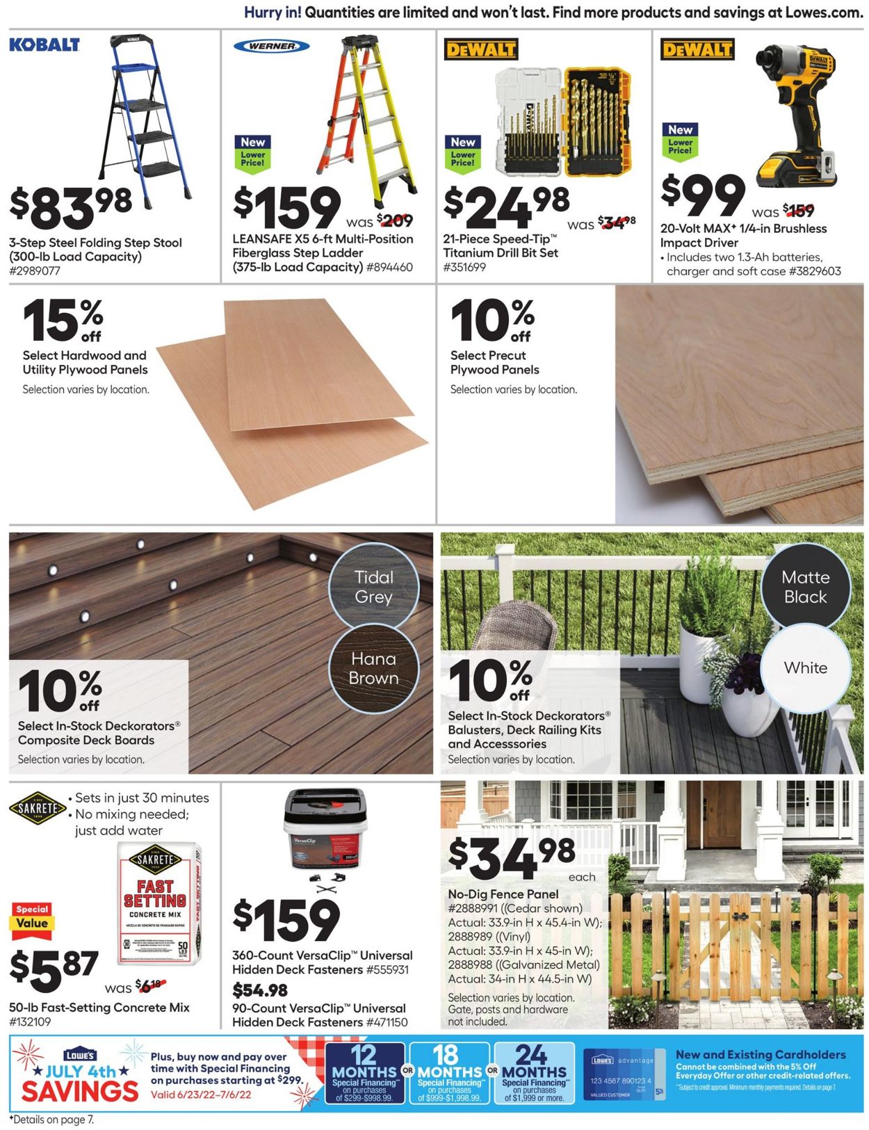 Catalogue Lowe's from 06/23/2022