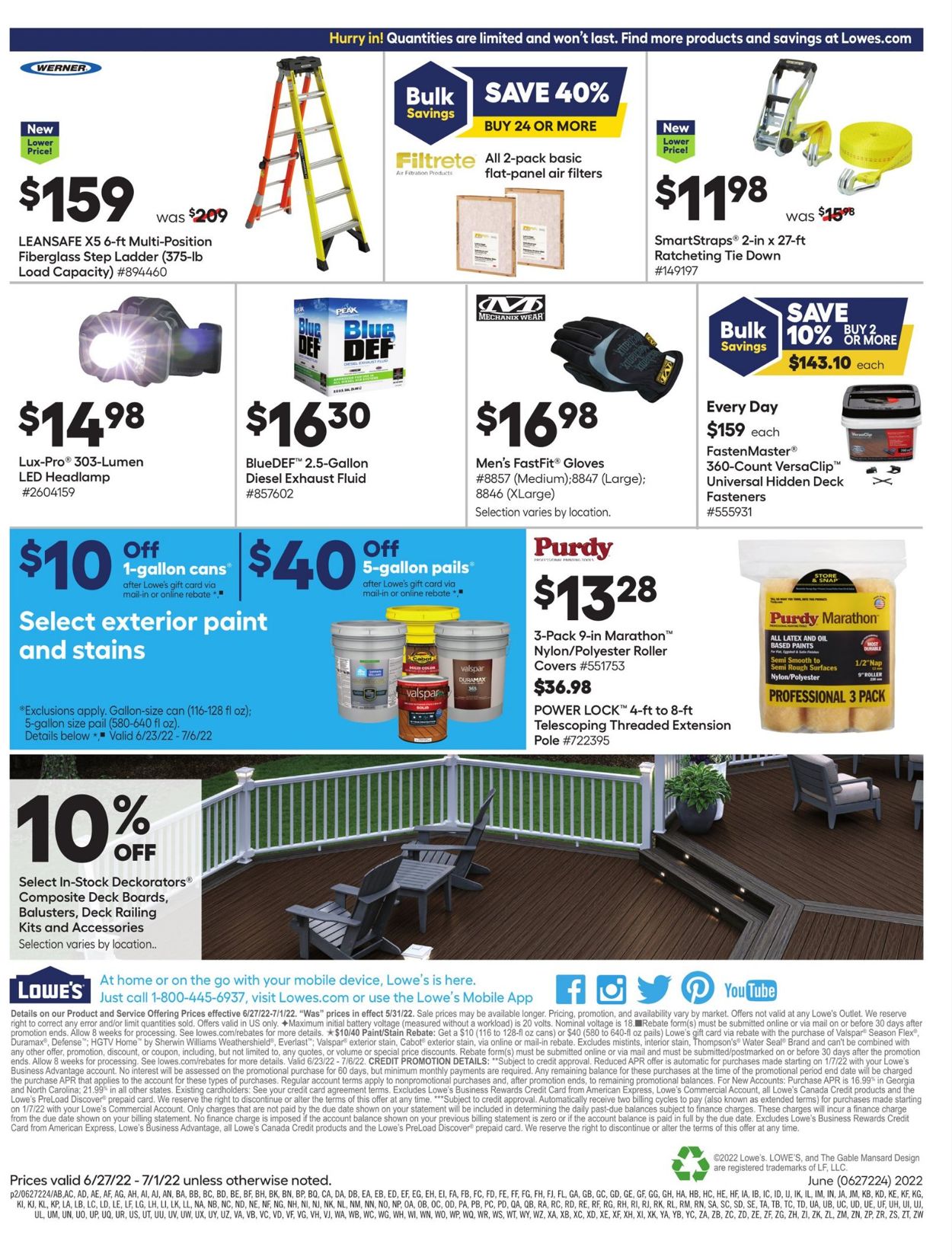 Catalogue Lowe's from 06/27/2022