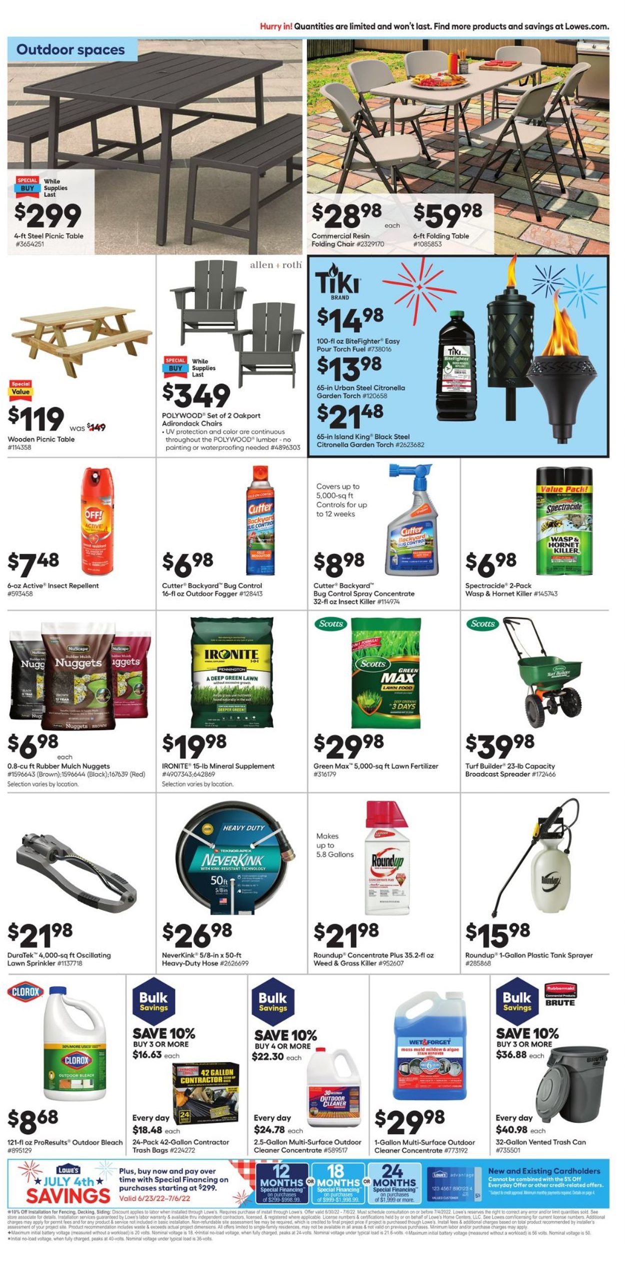 Lowe's 4th of July Sale Current weekly ad 06/30 07/06/2022 [3