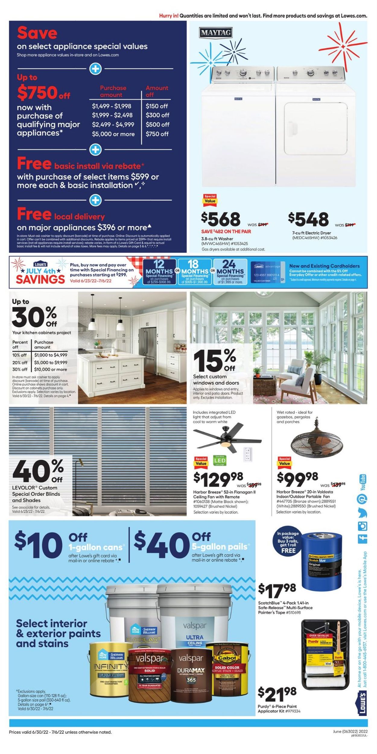 Lowe's 4th of July Sale Current weekly ad 06/30 07/06/2022 [8