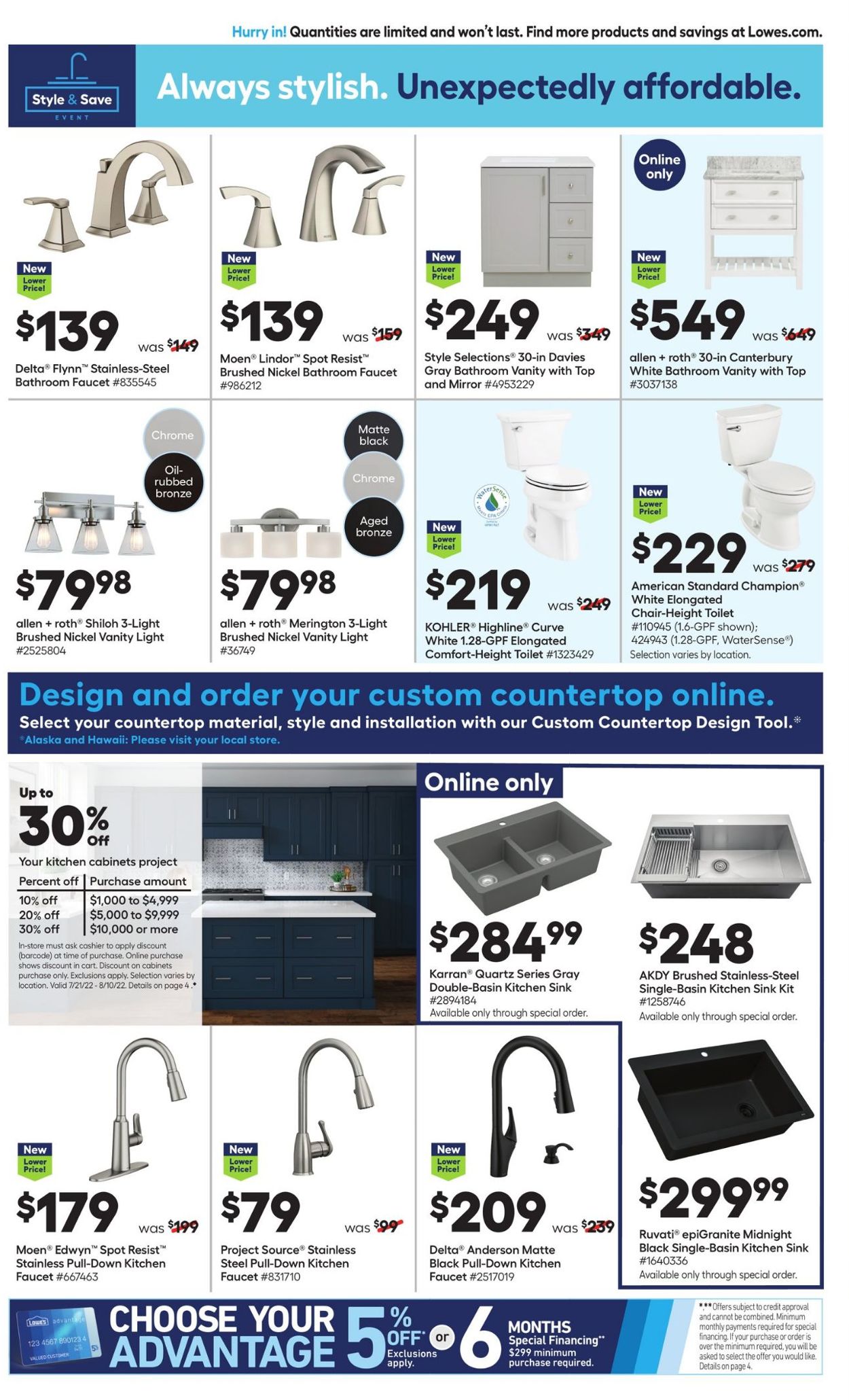 Catalogue Lowe's from 07/21/2022