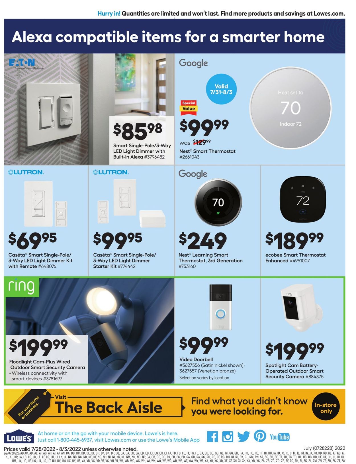Catalogue Lowe's from 07/28/2022