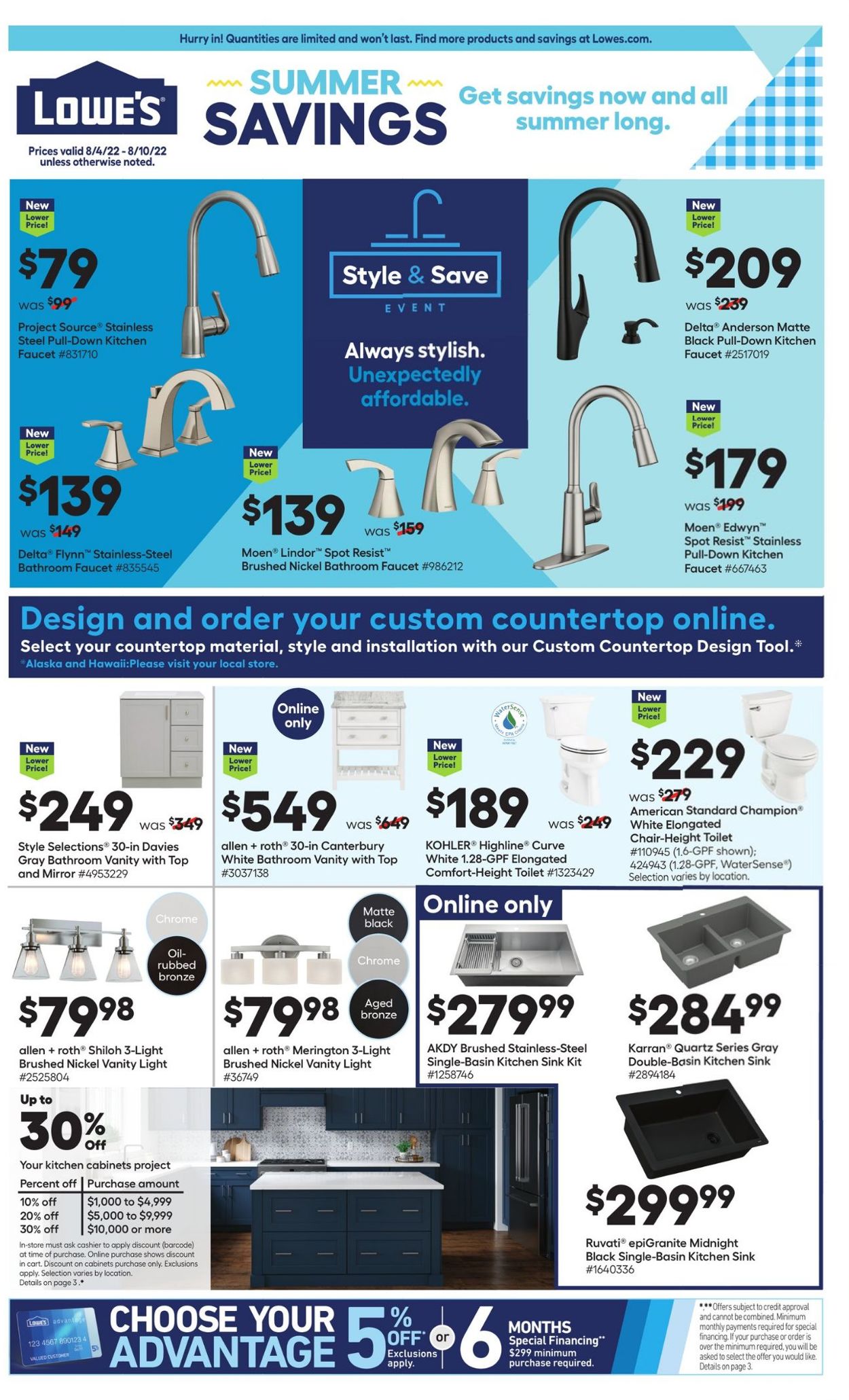 Catalogue Lowe's from 08/04/2022