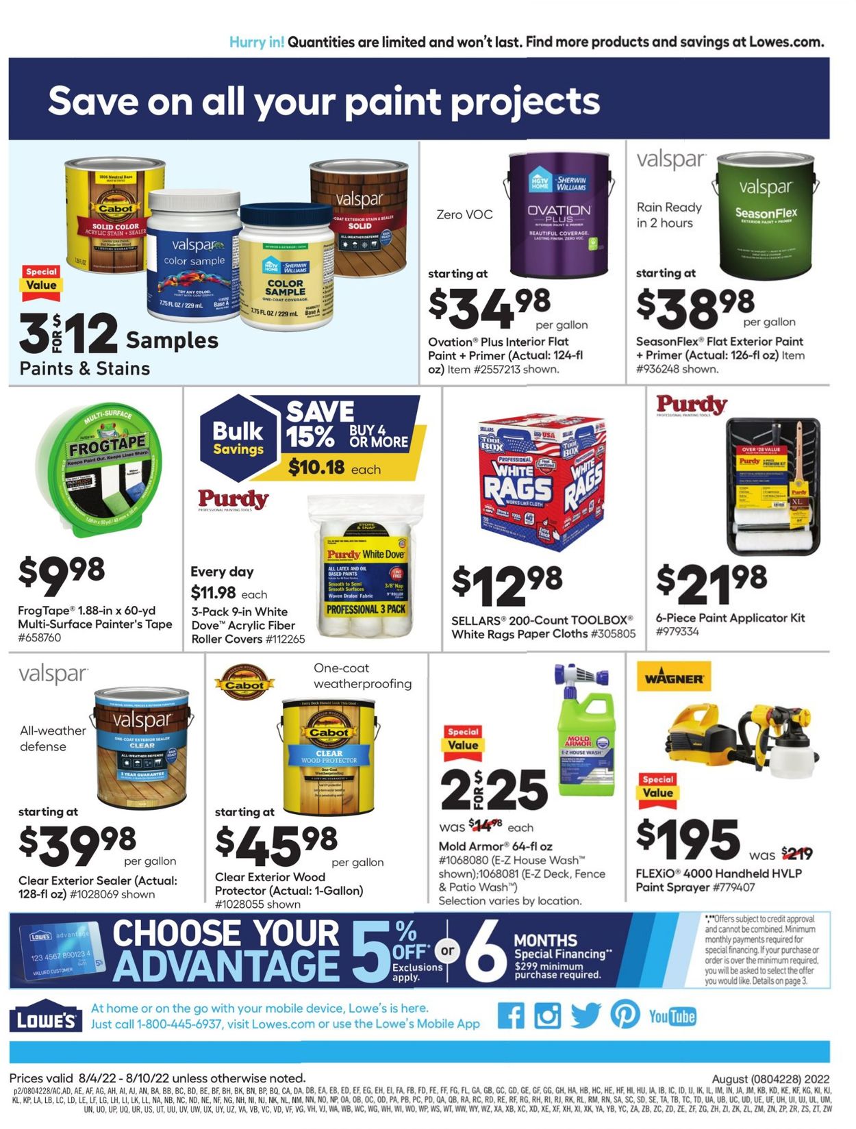 Catalogue Lowe's from 08/04/2022