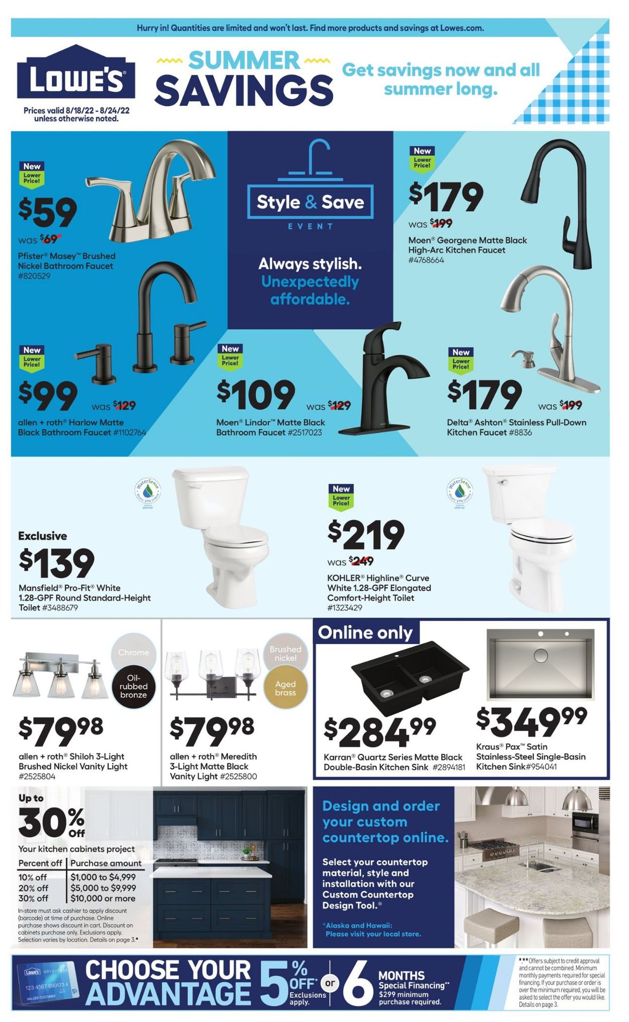 Catalogue Lowe's from 08/18/2022