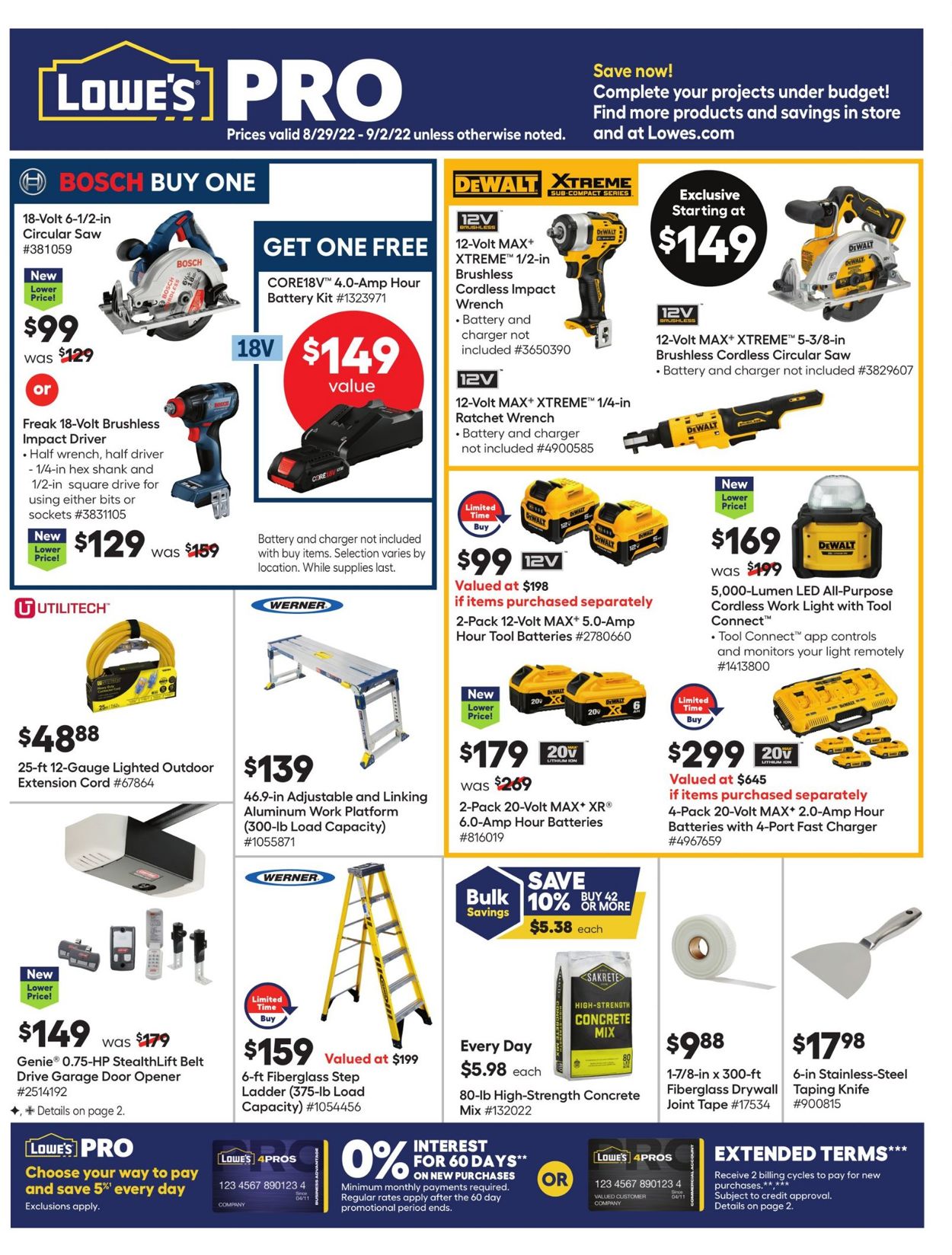 Catalogue Lowe's from 08/29/2022