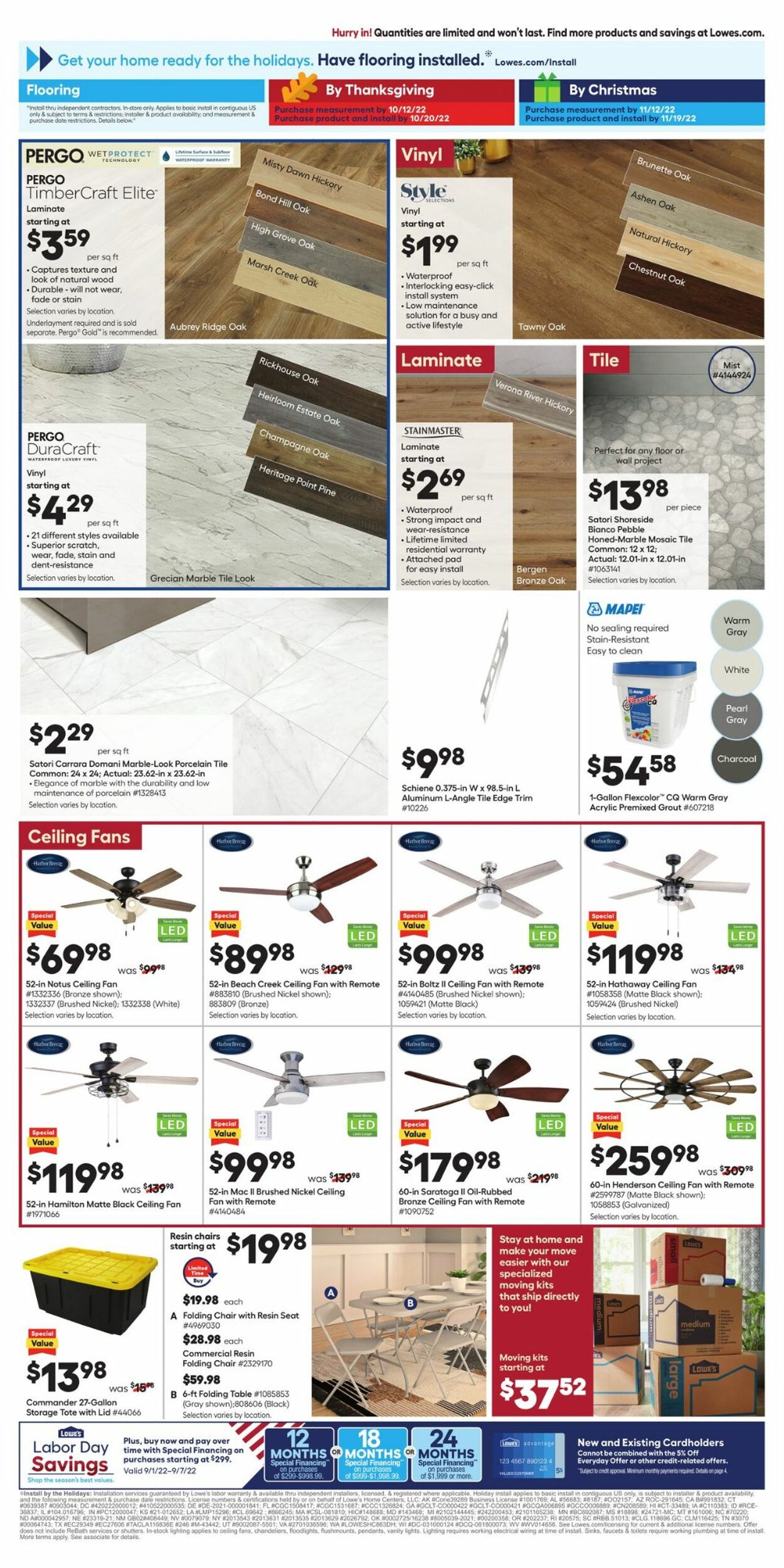 Catalogue Lowe's from 09/01/2022