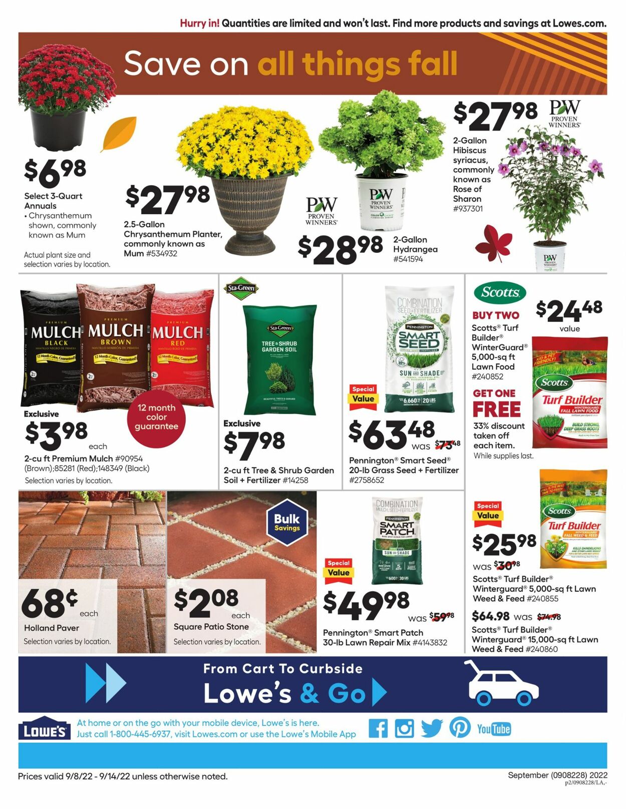 Catalogue Lowe's from 09/08/2022