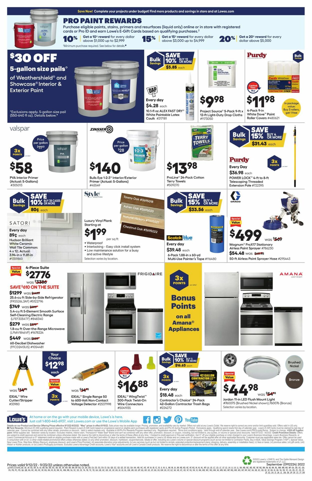 Catalogue Lowe's from 09/12/2022