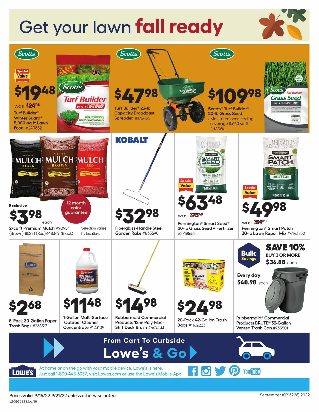 Catalogue Lowe's from 09/15/2022