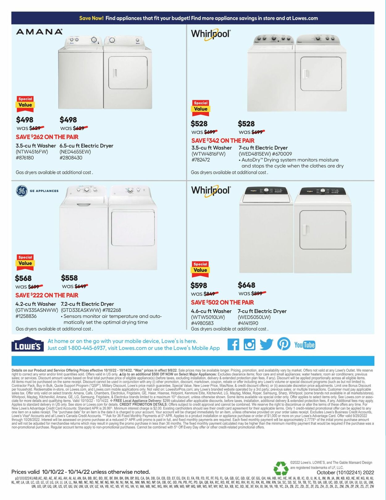 Catalogue Lowe's from 10/10/2022