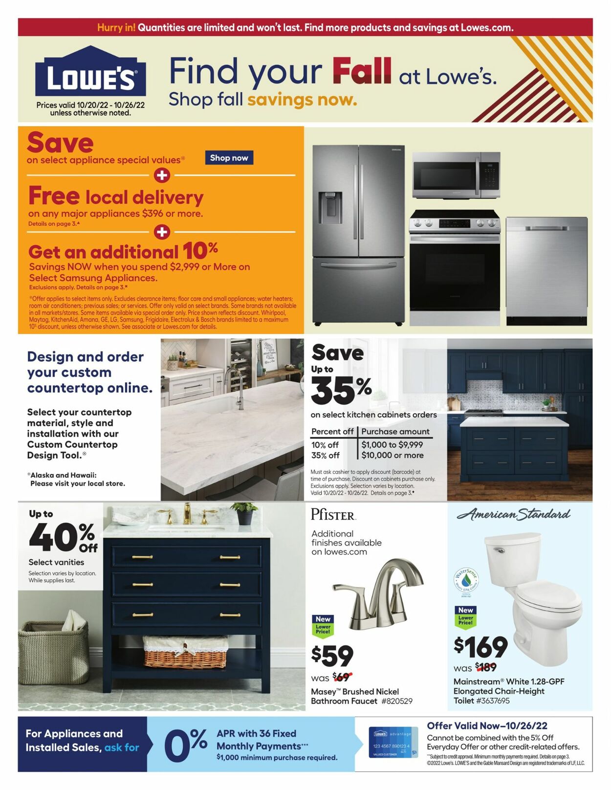 Catalogue Lowe's from 10/20/2022