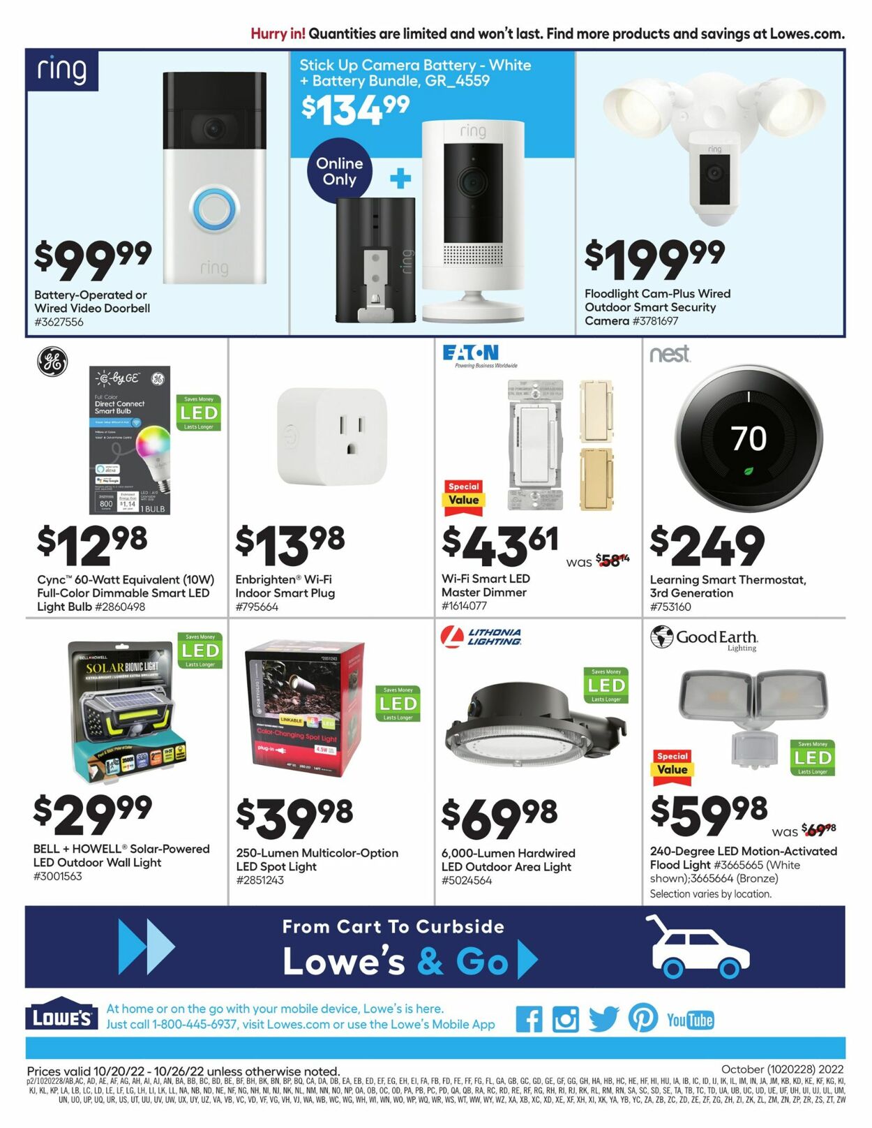 Catalogue Lowe's from 10/20/2022