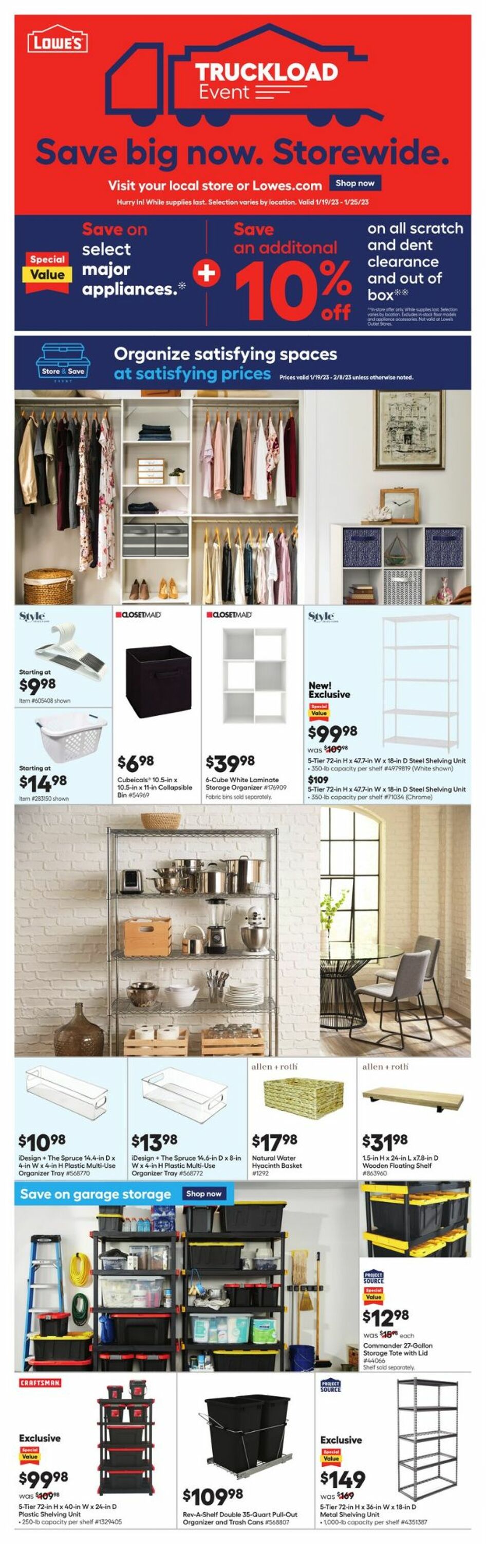 Catalogue Lowe's from 01/19/2023