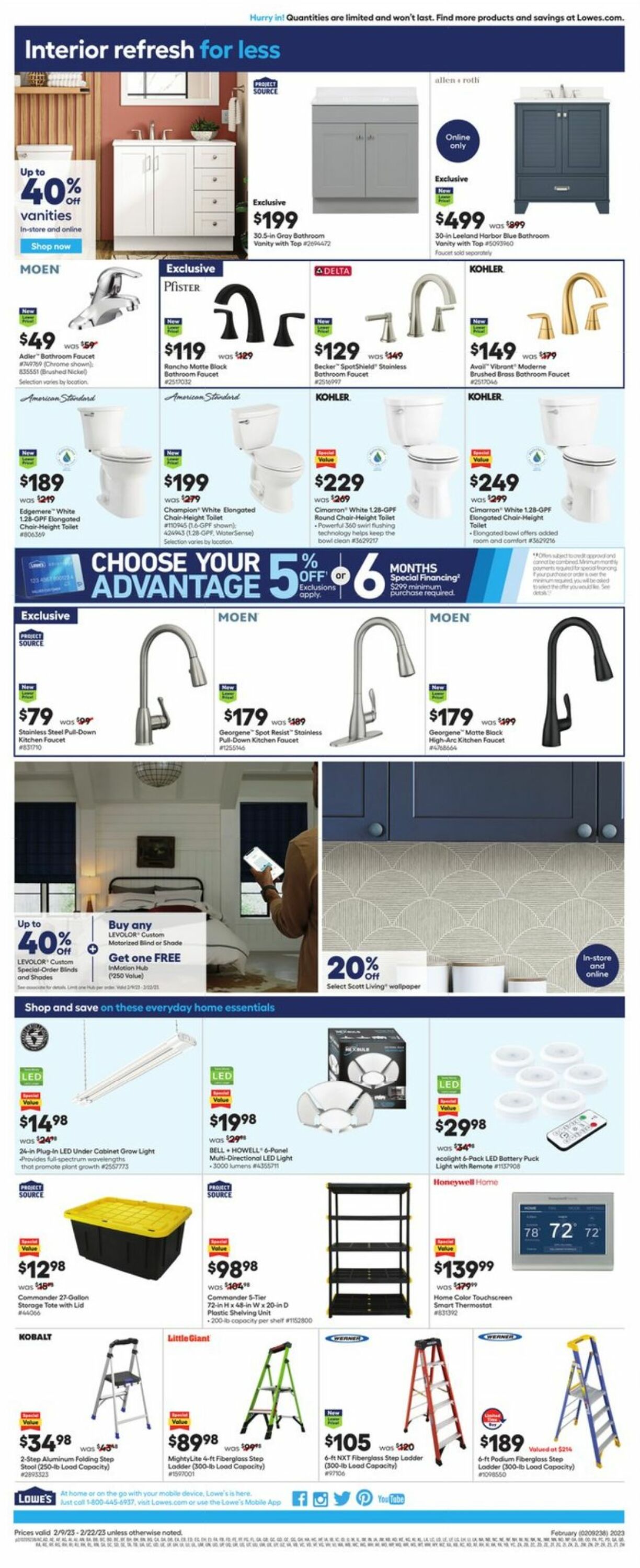 Catalogue Lowe's from 02/09/2023