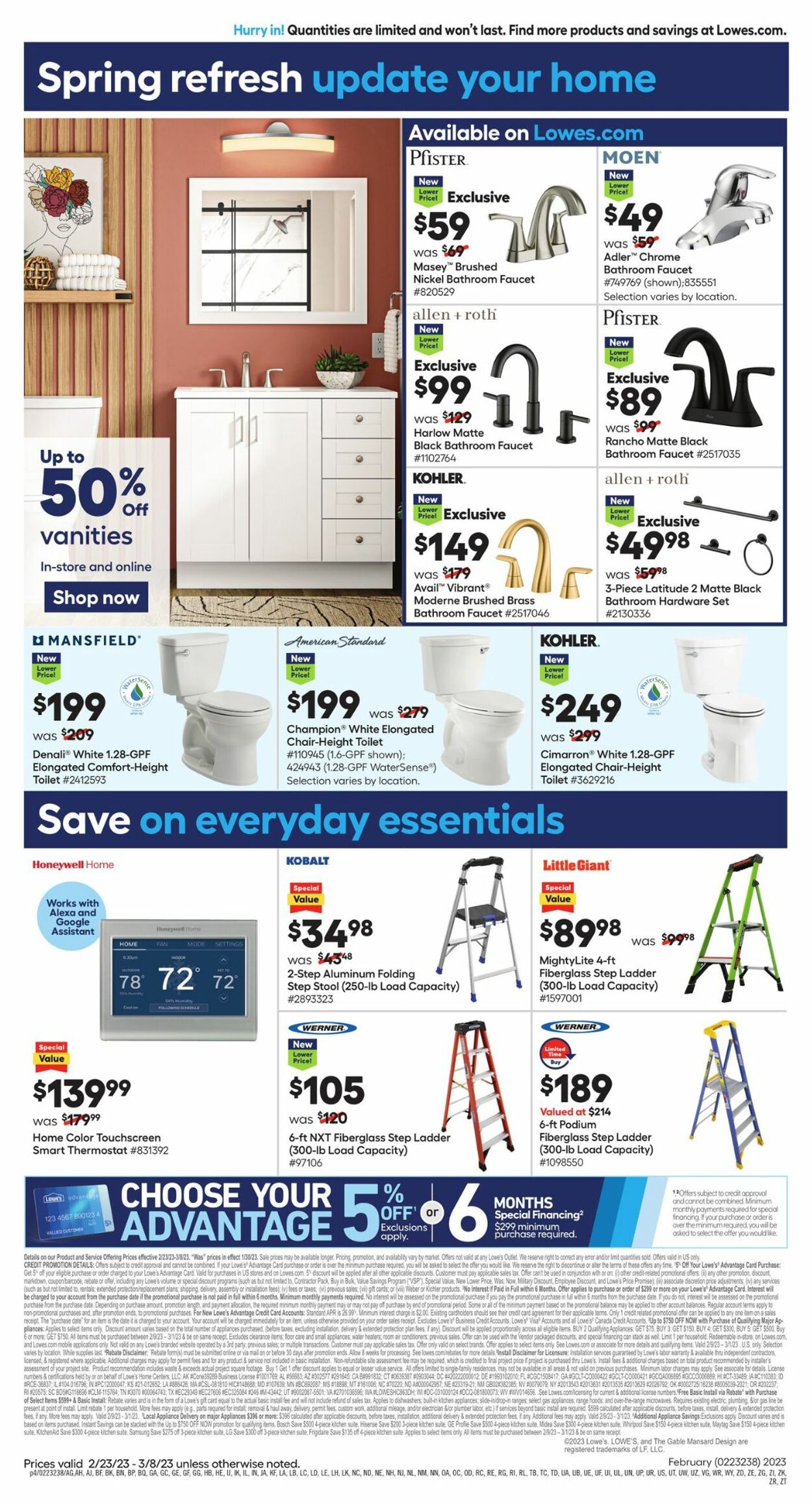 Catalogue Lowe's from 02/23/2023