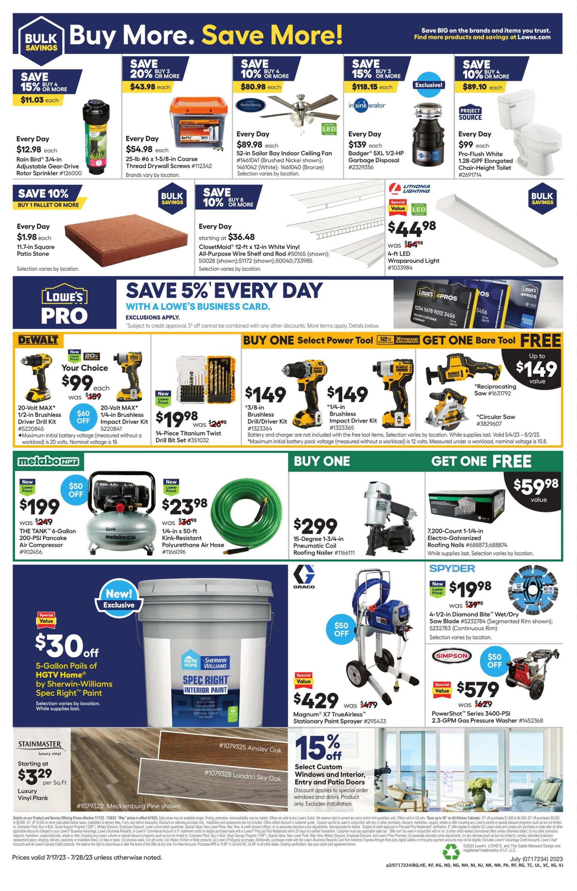 Catalogue Lowe's from 07/17/2023