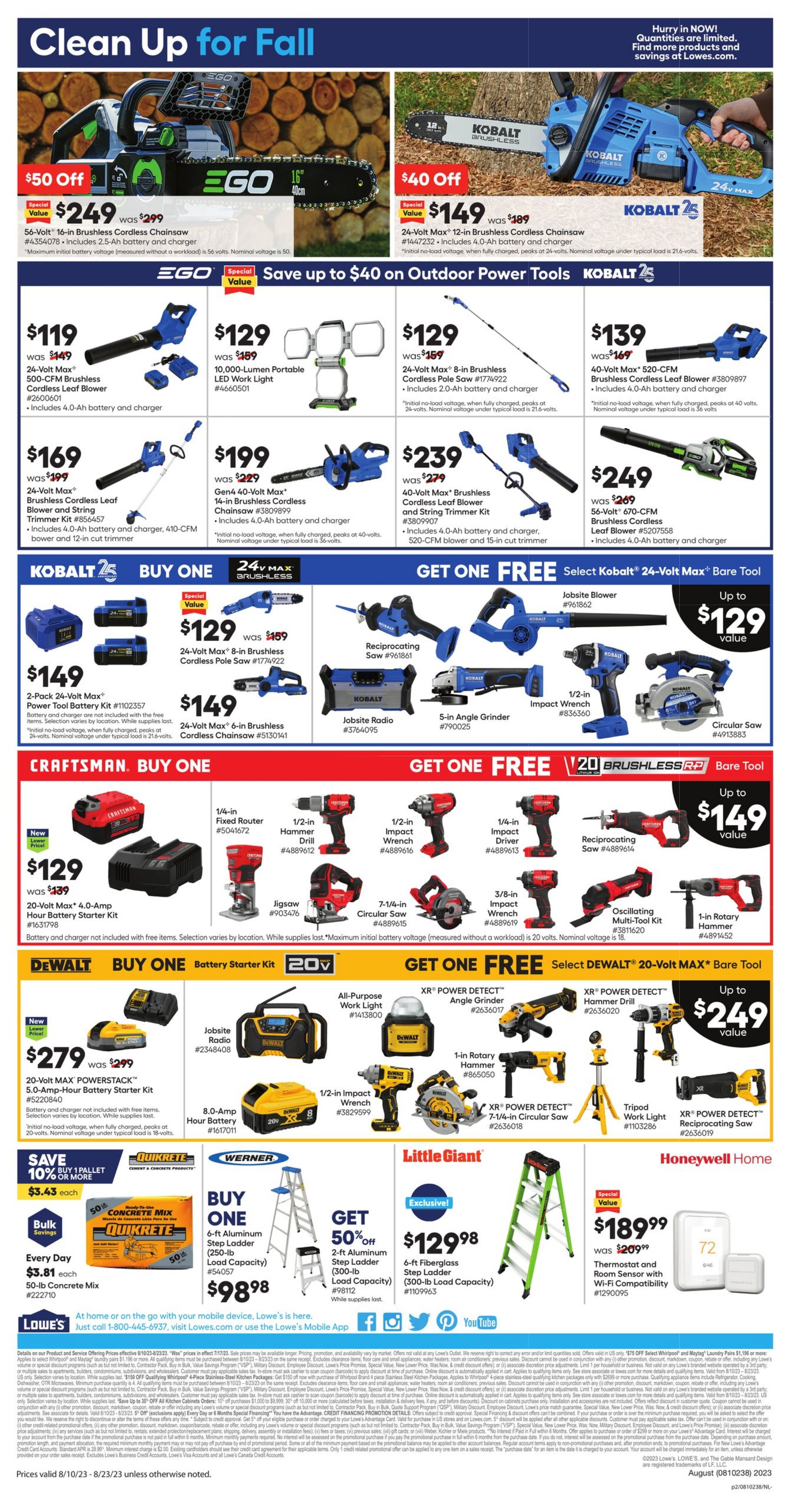 Catalogue Lowe's from 08/10/2023