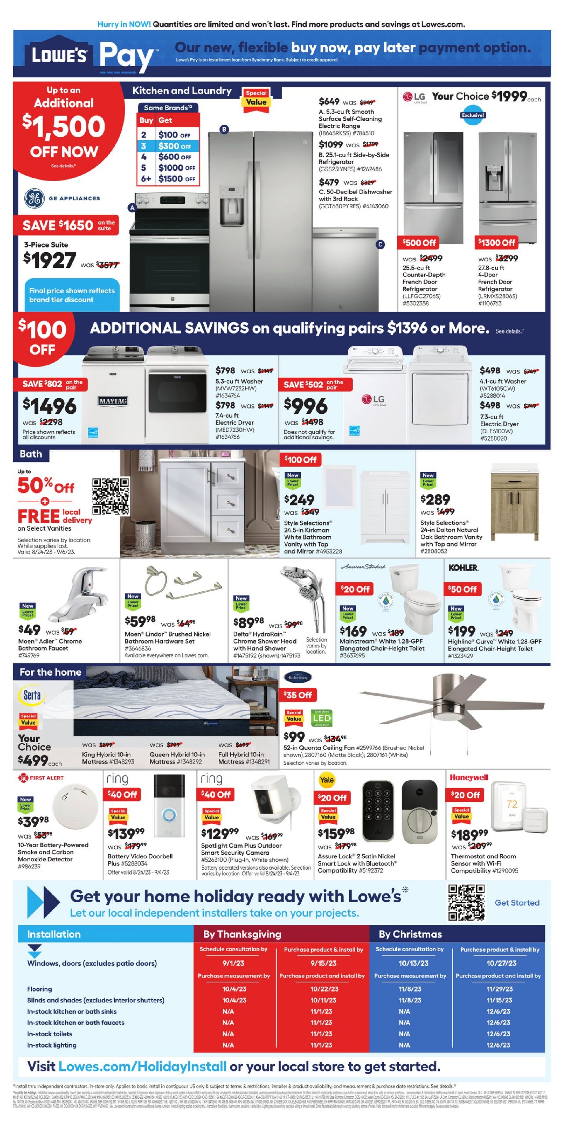Catalogue Lowe's from 08/24/2023