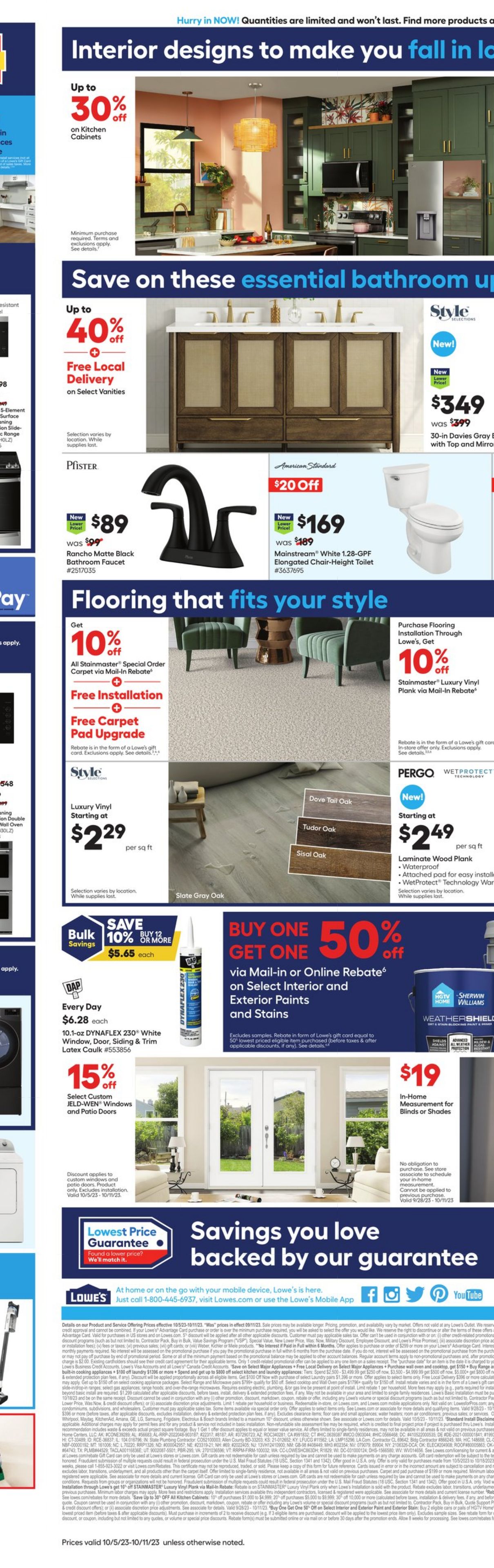Catalogue Lowe's from 10/05/2023