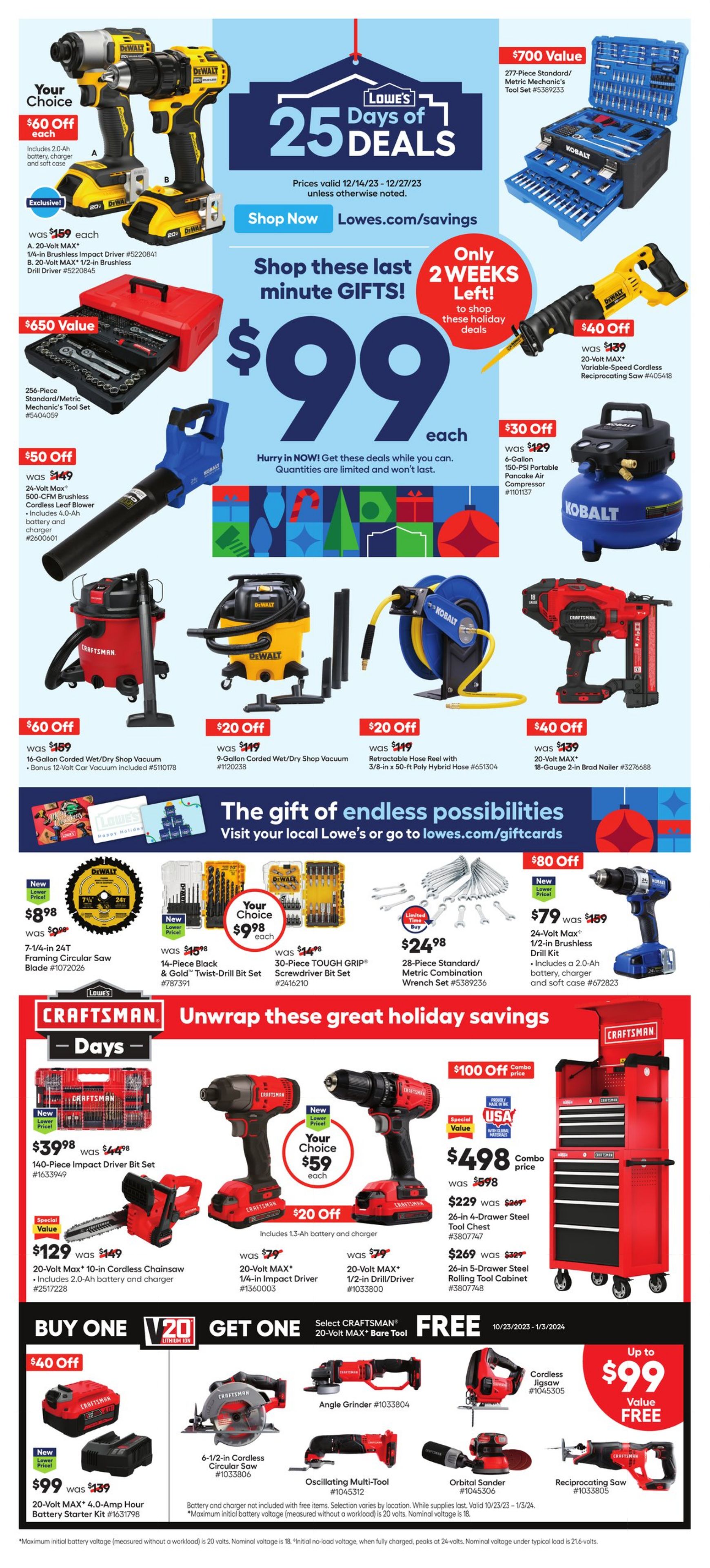 Catalogue Lowe's from 12/14/2023