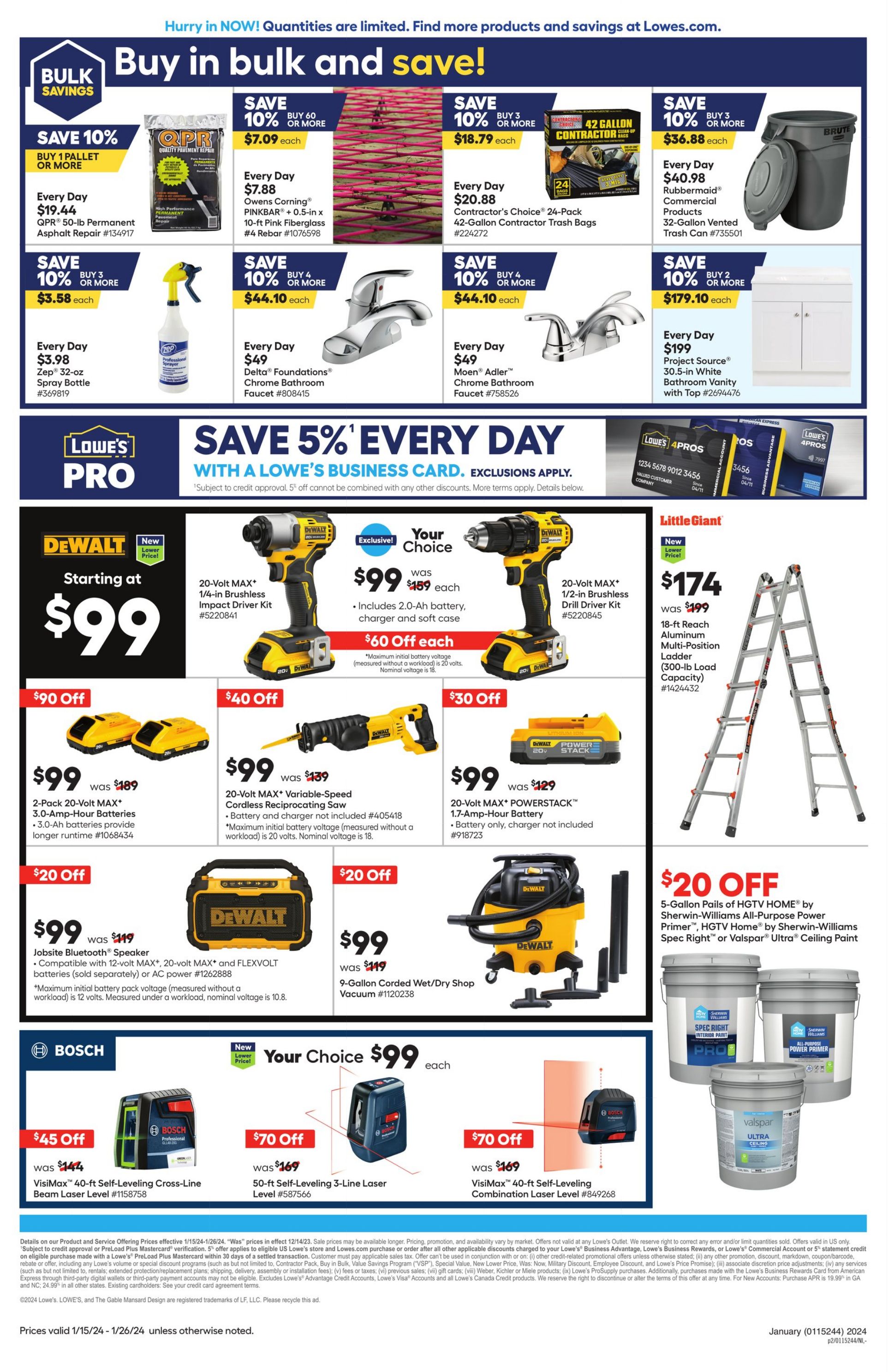 Catalogue Lowe's from 01/15/2024