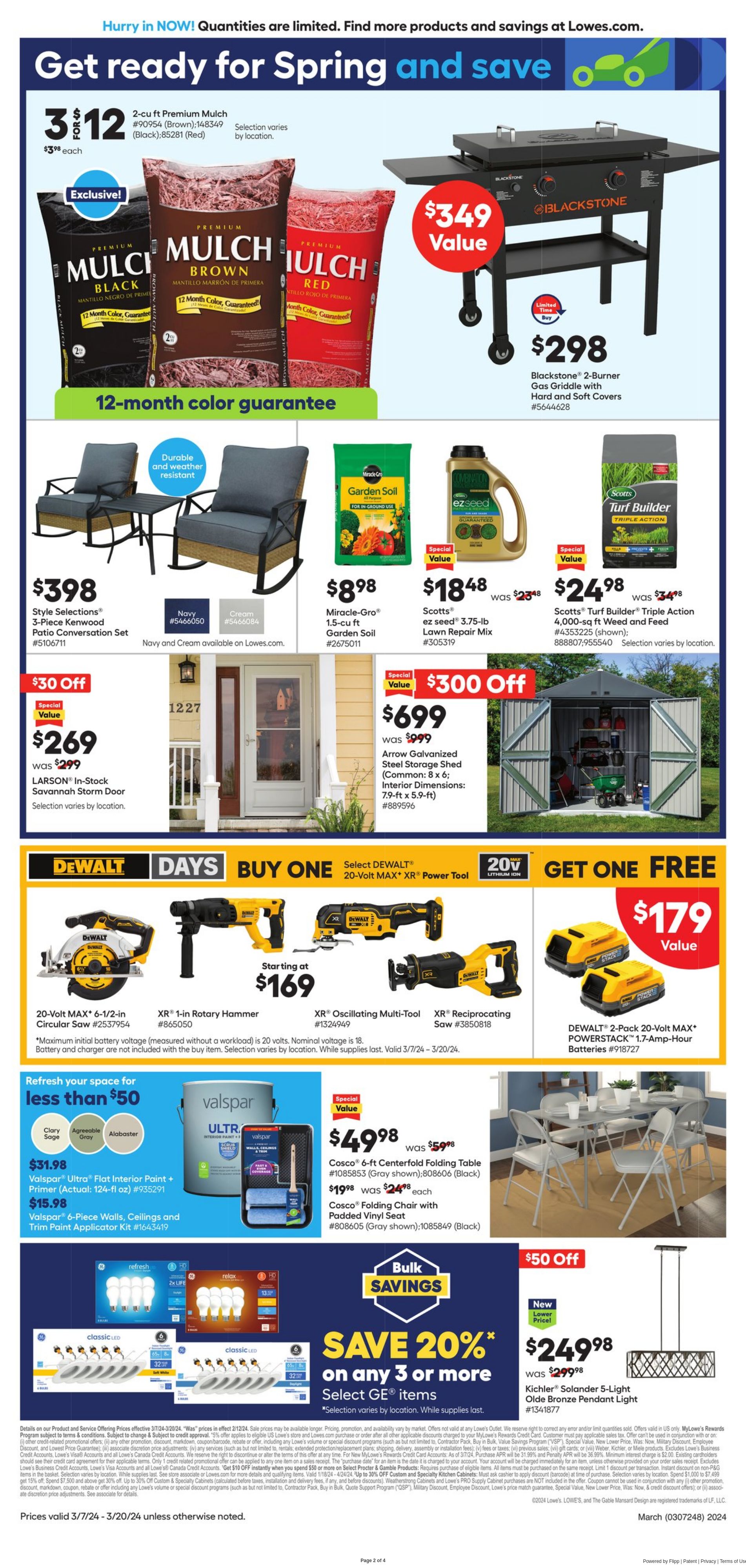 Catalogue Lowe's from 03/07/2024
