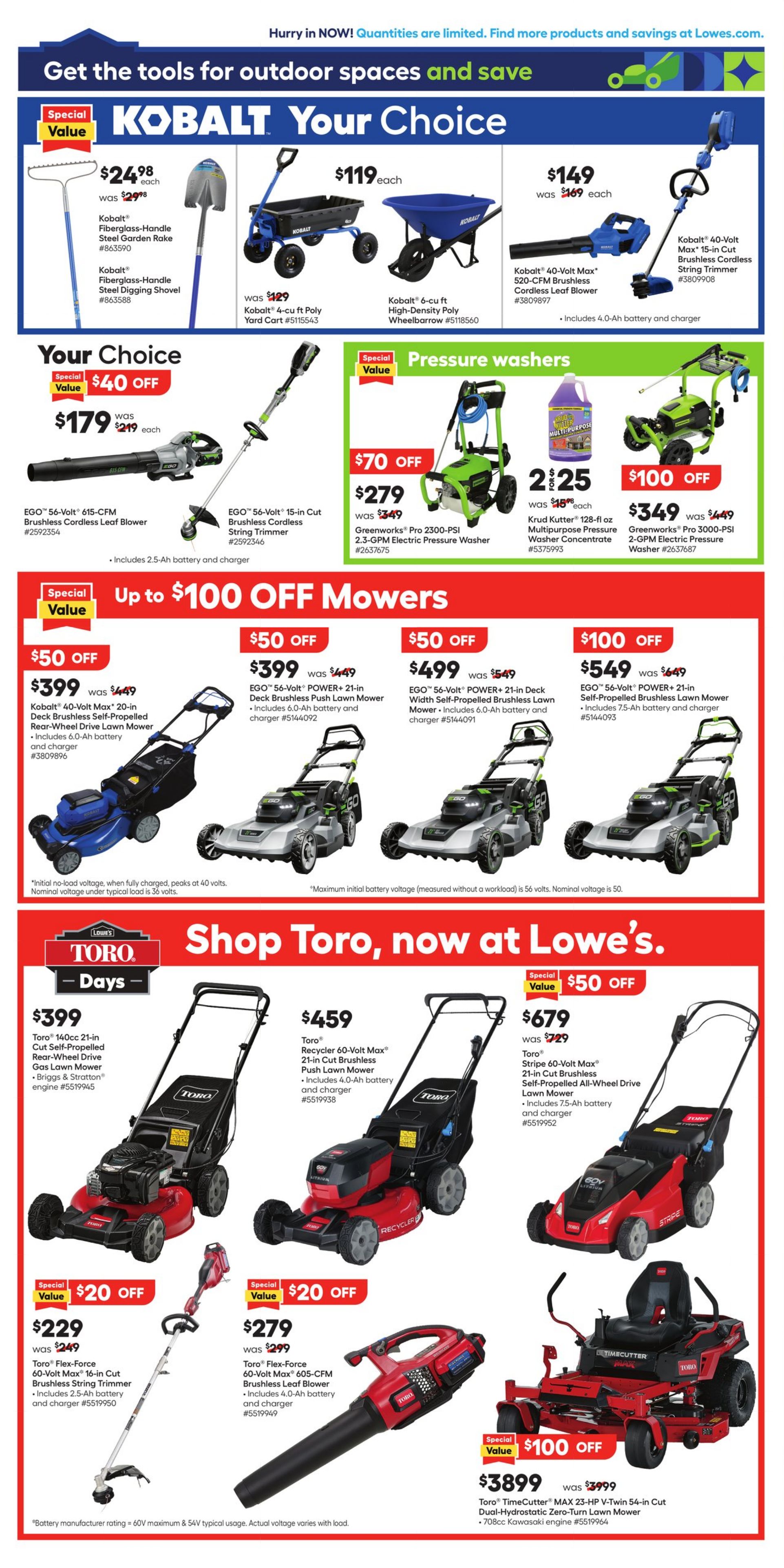 Catalogue Lowe's from 04/18/2024