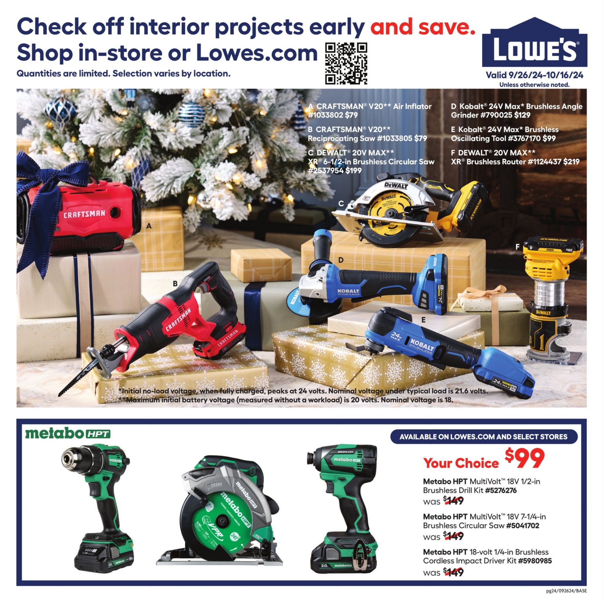 Catalogue Lowe's from 09/26/2024