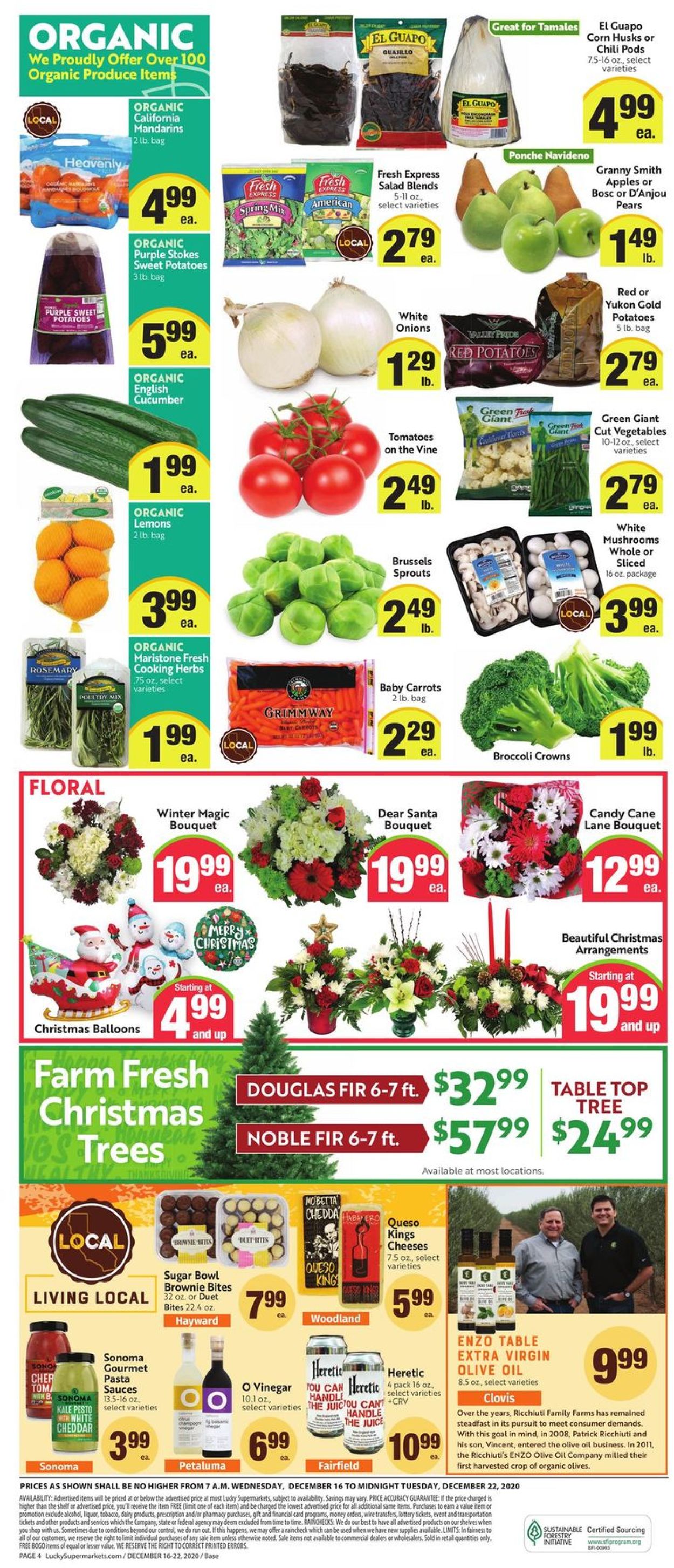 Catalogue Lucky Supermarkets Christmas Ad 2020 from 12/16/2020