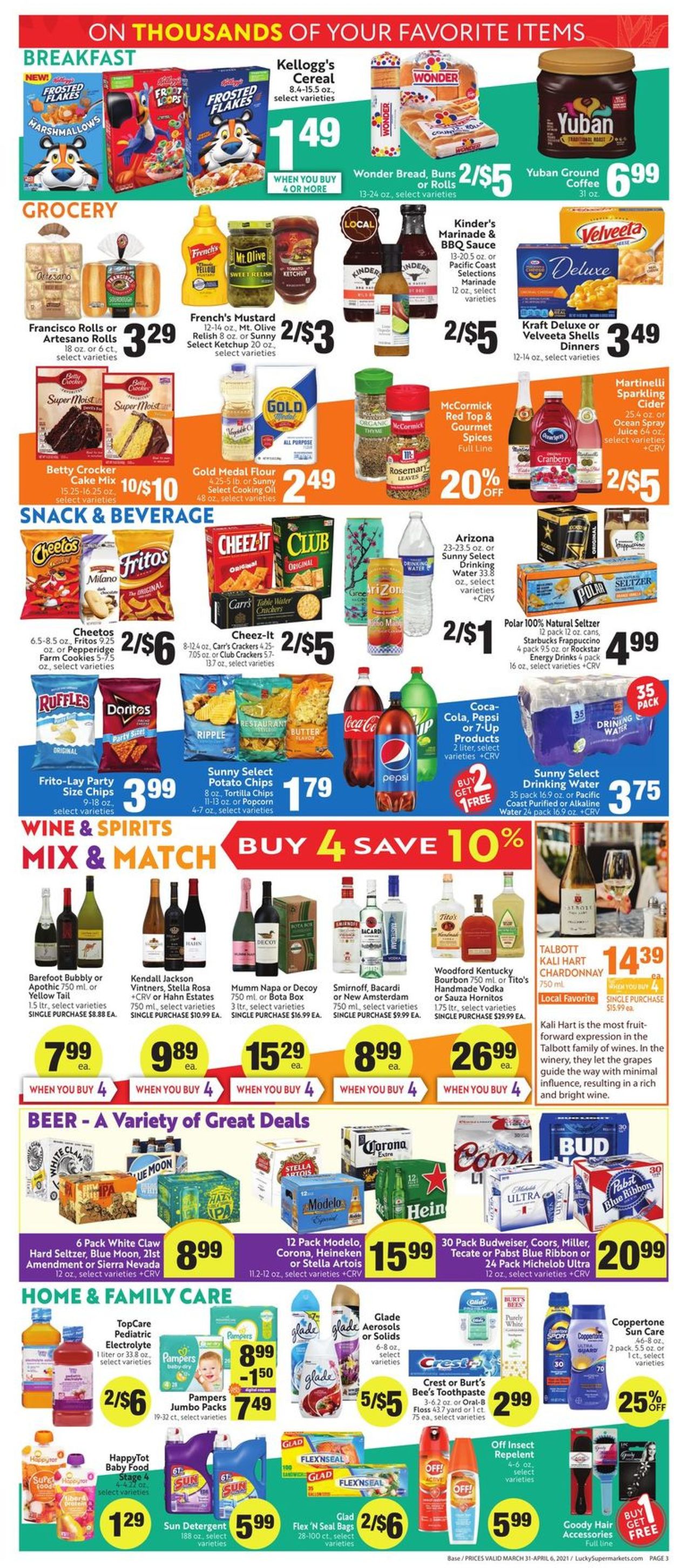 Catalogue Lucky Supermarkets Easter 2021 from 03/31/2021