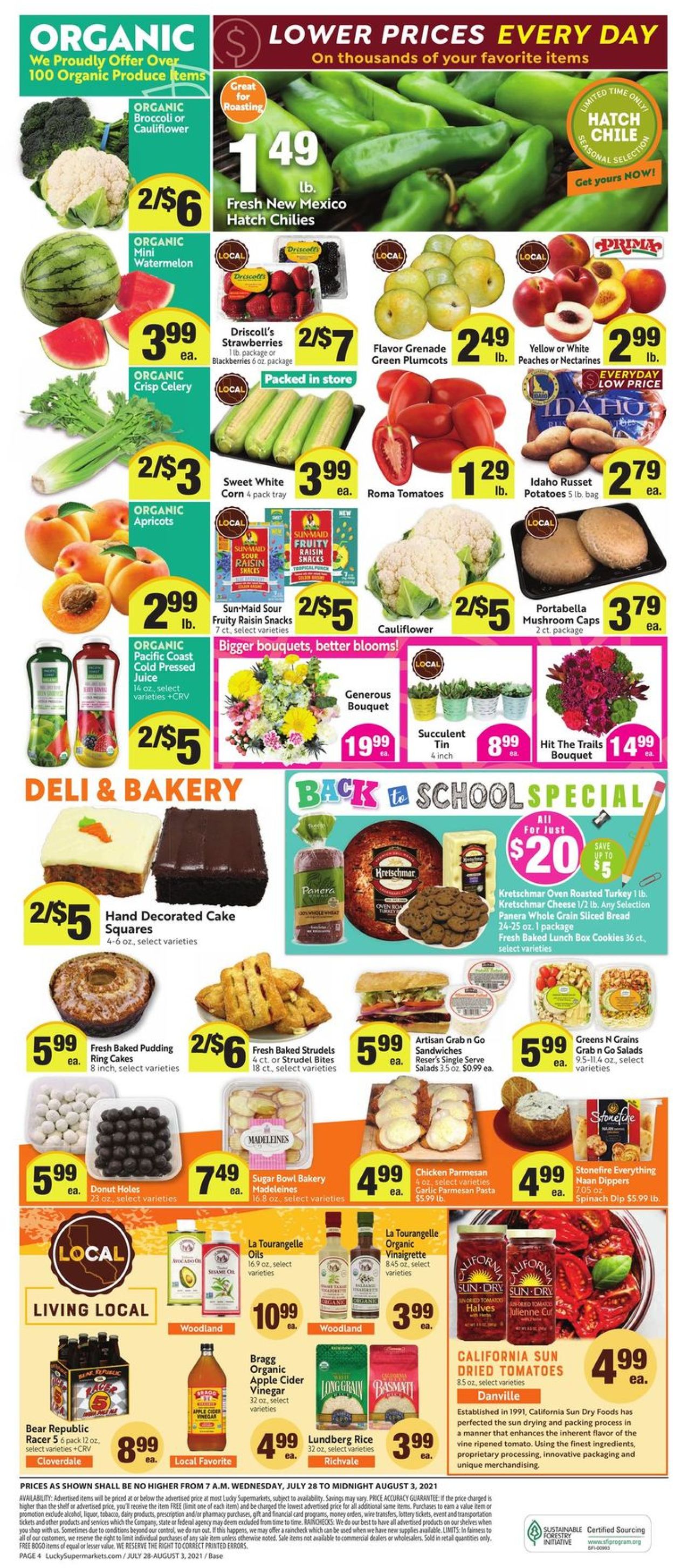 Catalogue Lucky Supermarkets from 07/28/2021