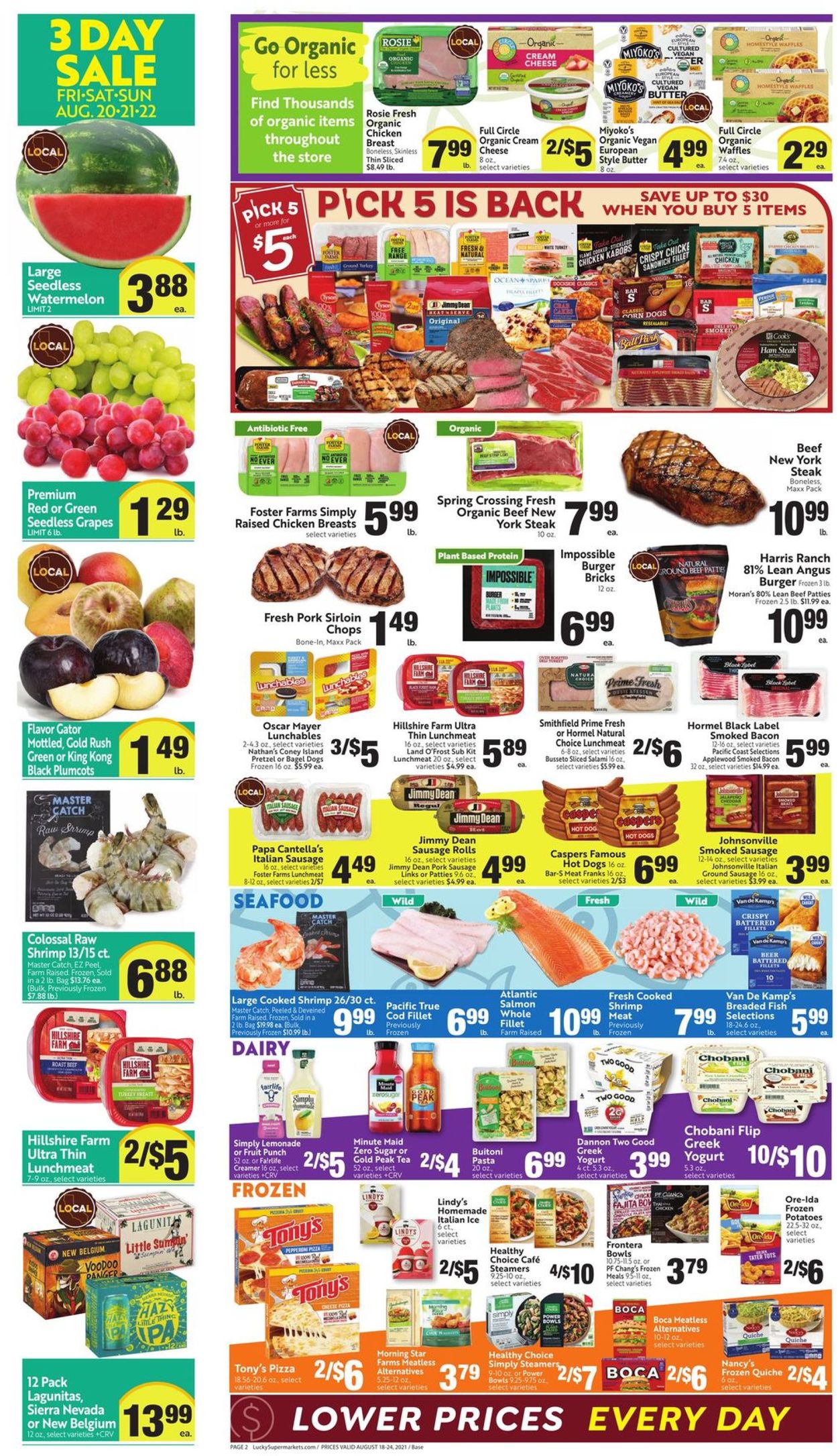 Catalogue Lucky Supermarkets from 08/18/2021