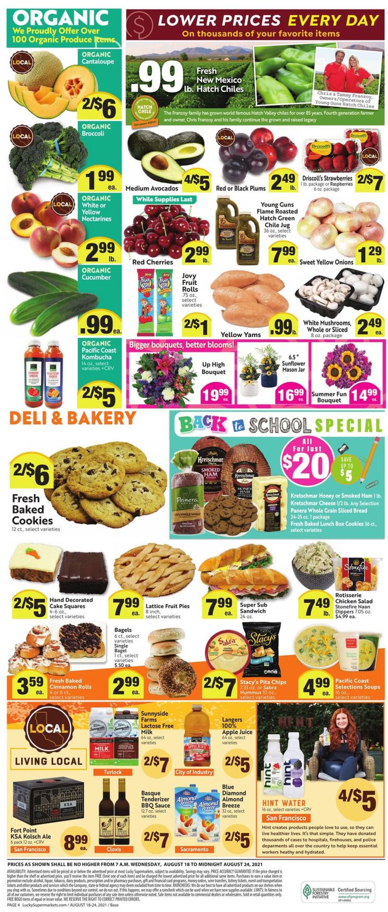 Catalogue Lucky Supermarkets from 08/18/2021