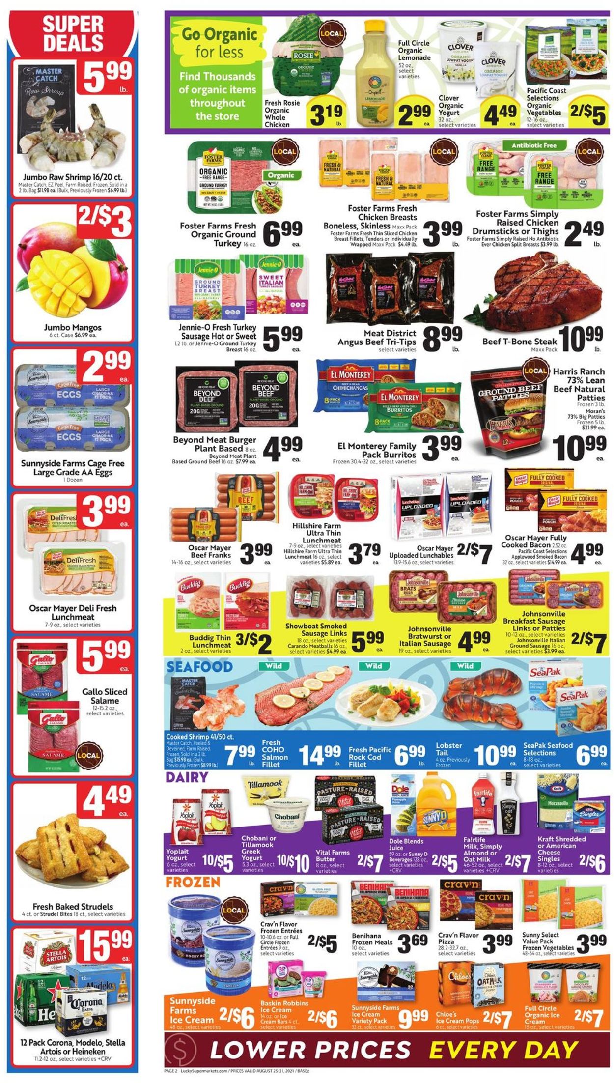 Catalogue Lucky Supermarkets from 08/25/2021