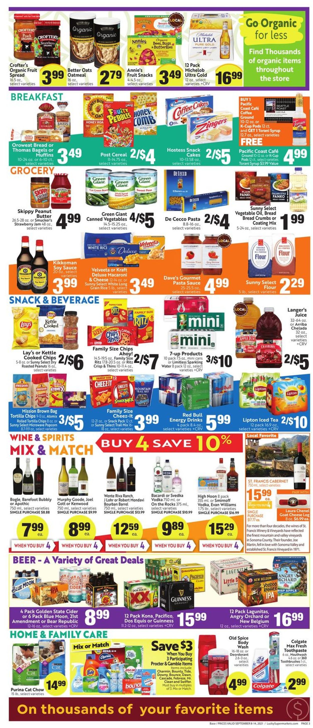 Catalogue Lucky Supermarkets from 09/08/2021