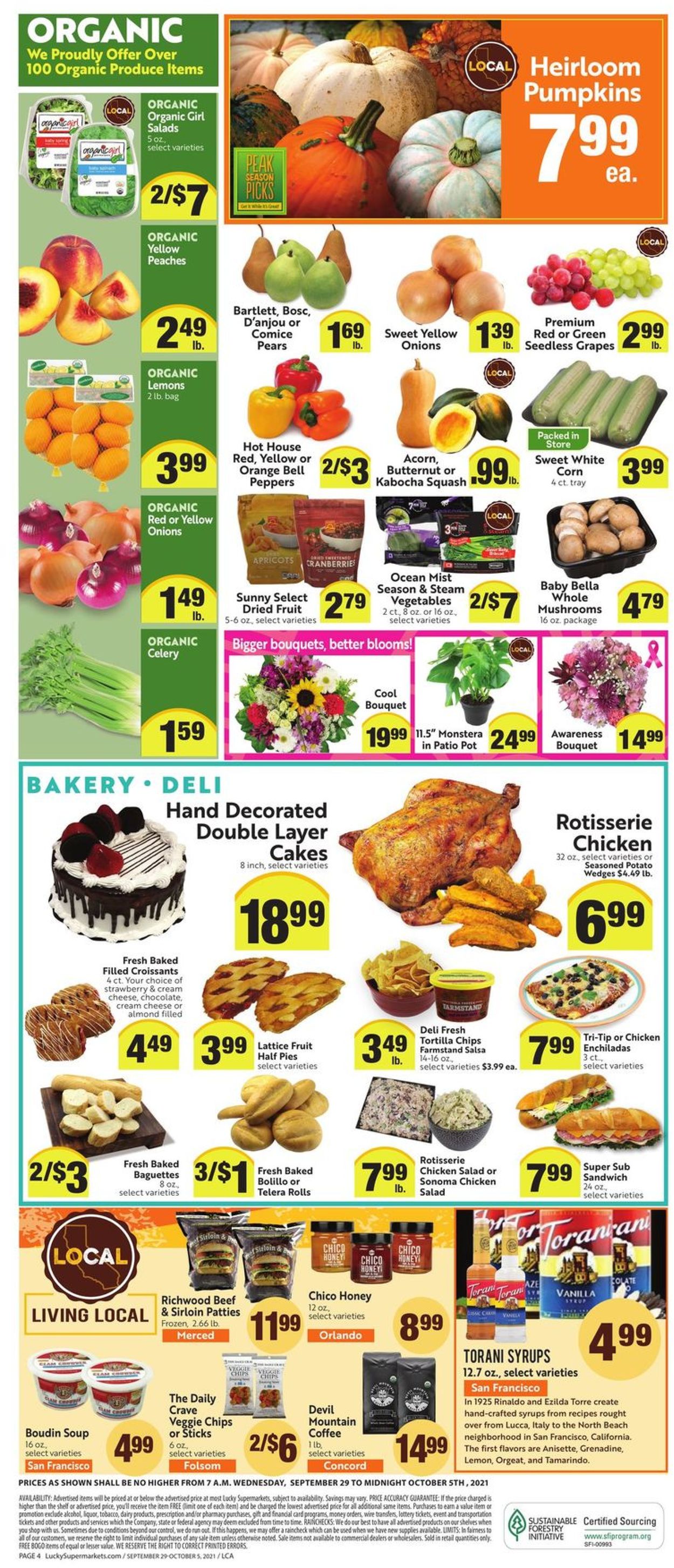 Catalogue Lucky Supermarkets from 09/29/2021