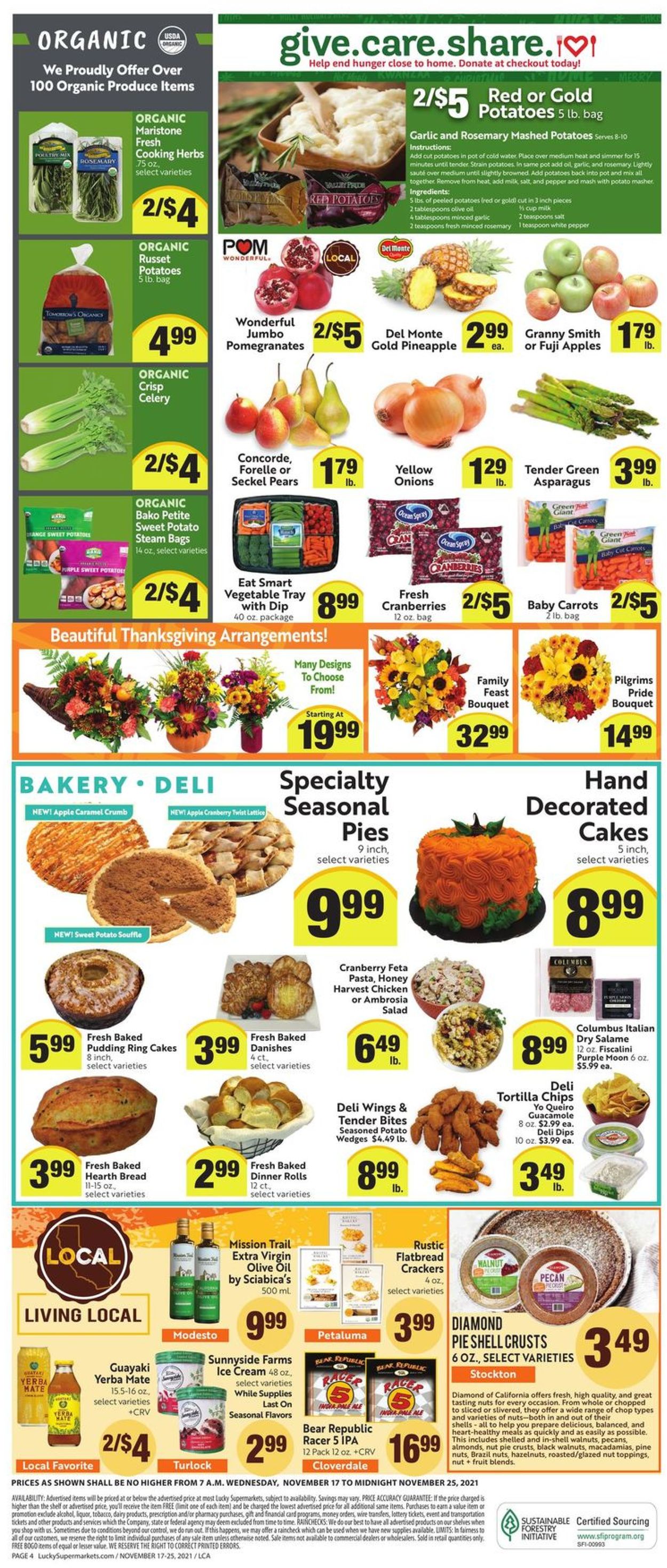 Catalogue Lucky Supermarkets THANKSGIVING 2021 from 11/17/2021