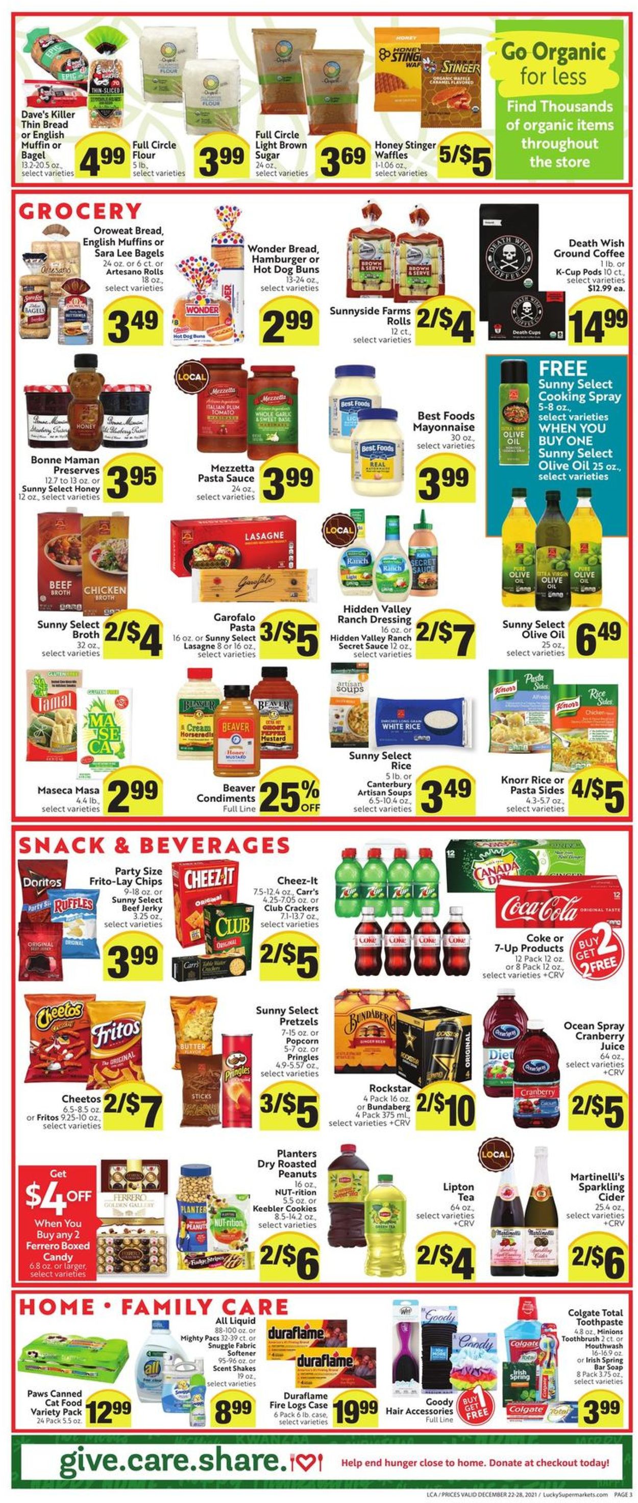 Catalogue Lucky Supermarkets CHRISTMAS 2021 from 12/22/2021
