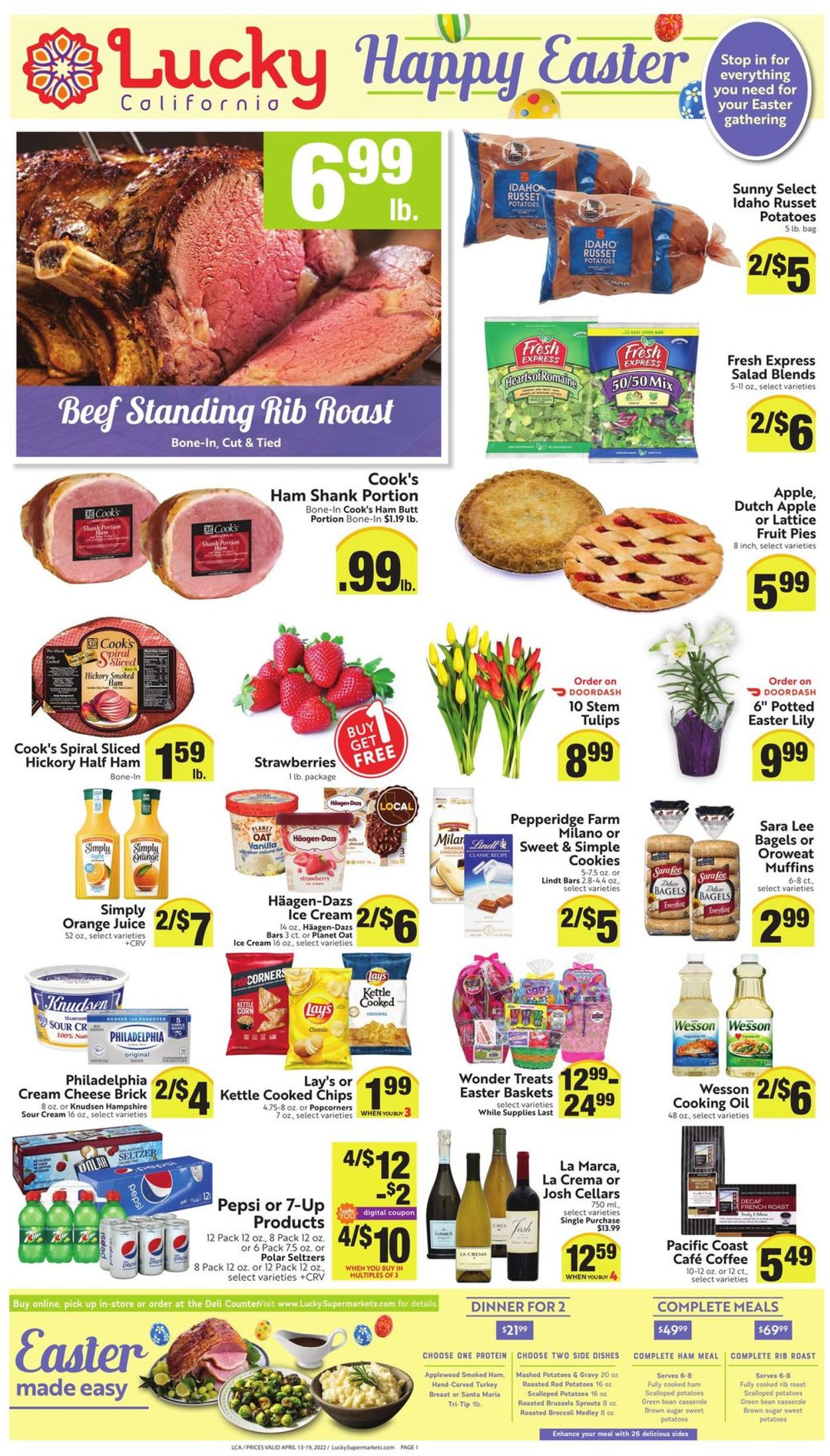 Catalogue Lucky Supermarkets EASTER 2022 from 04/13/2022