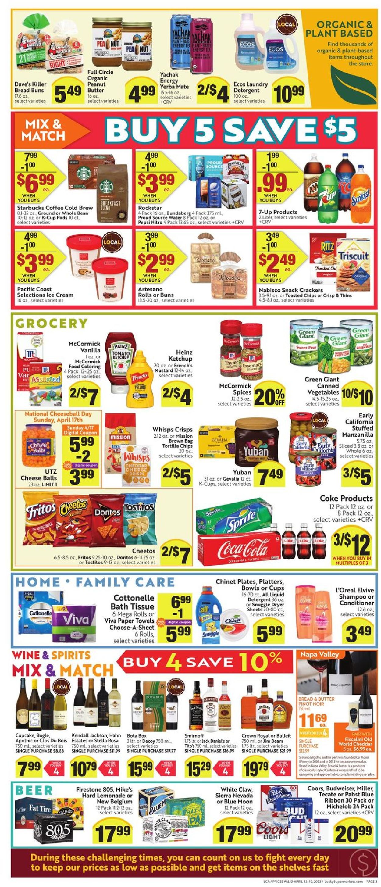 Catalogue Lucky Supermarkets EASTER 2022 from 04/13/2022