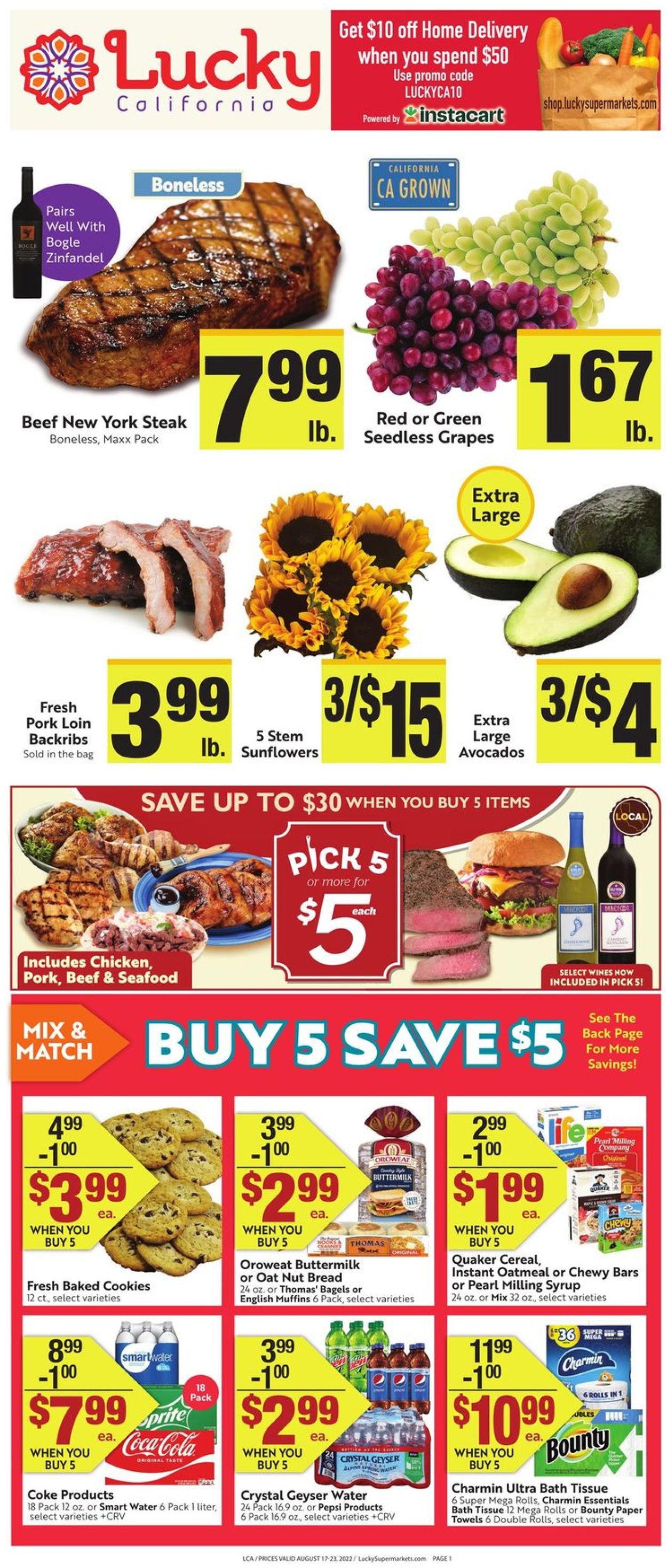 Catalogue Lucky Supermarkets from 08/17/2022